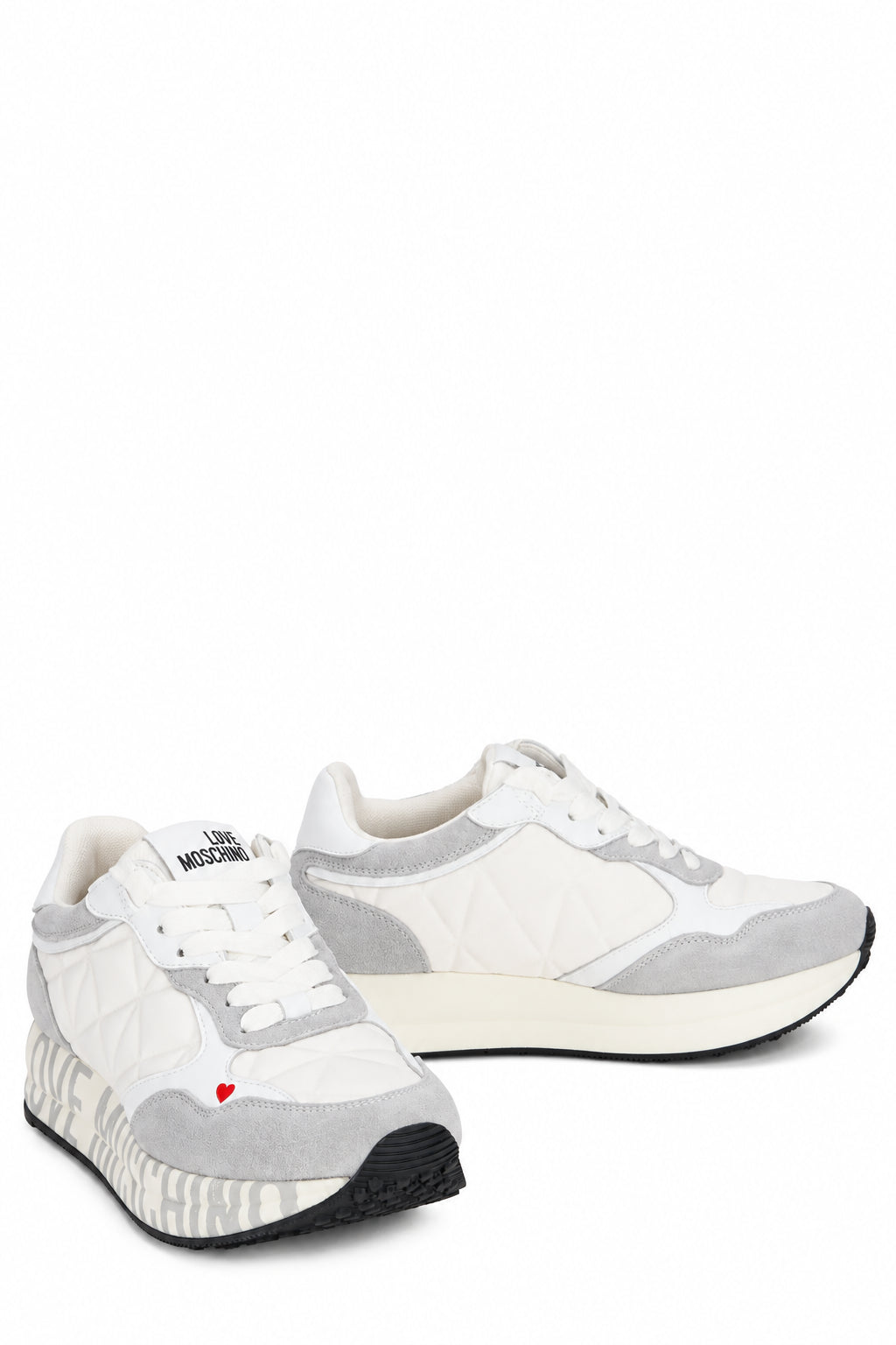 SNEAKERS MOSCHINO DONNA RUN40 MIX BIANCO