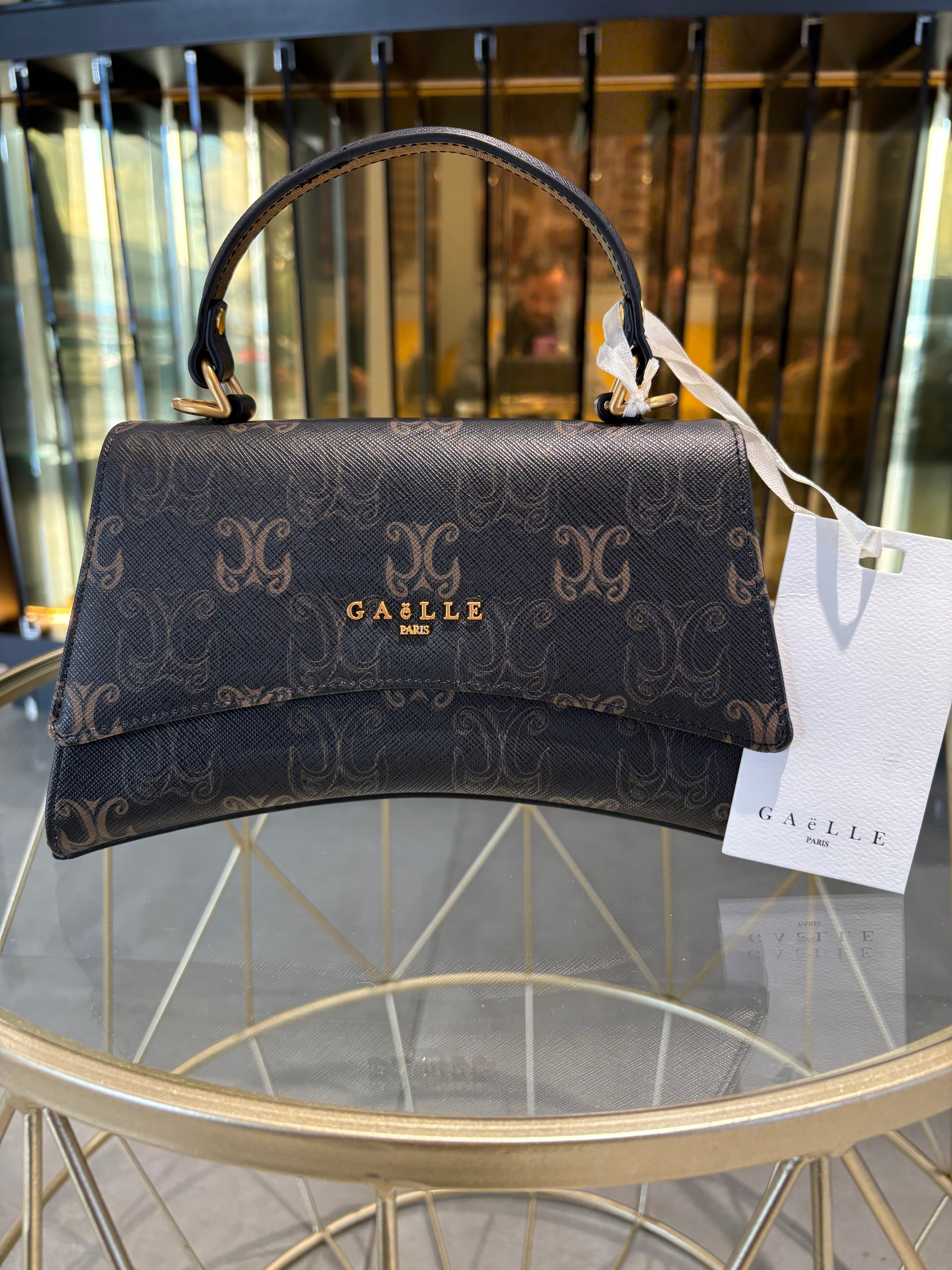 GAELLE BORSA LUNE MARRONE CON FANTASIA