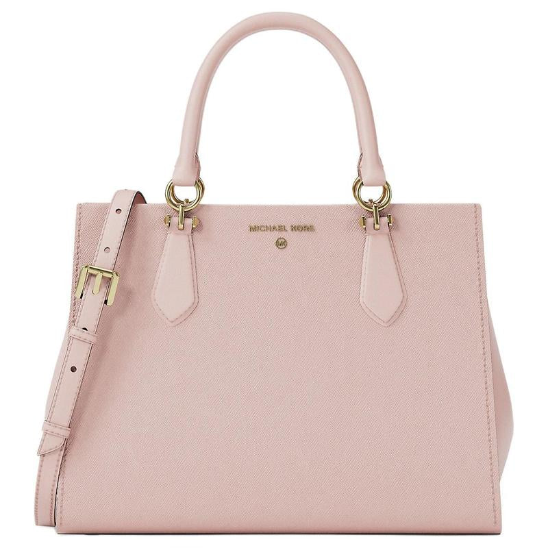 BORSA MICHAEL KORS SOFT PINK MARILYN MD SATCHEL LEATHER