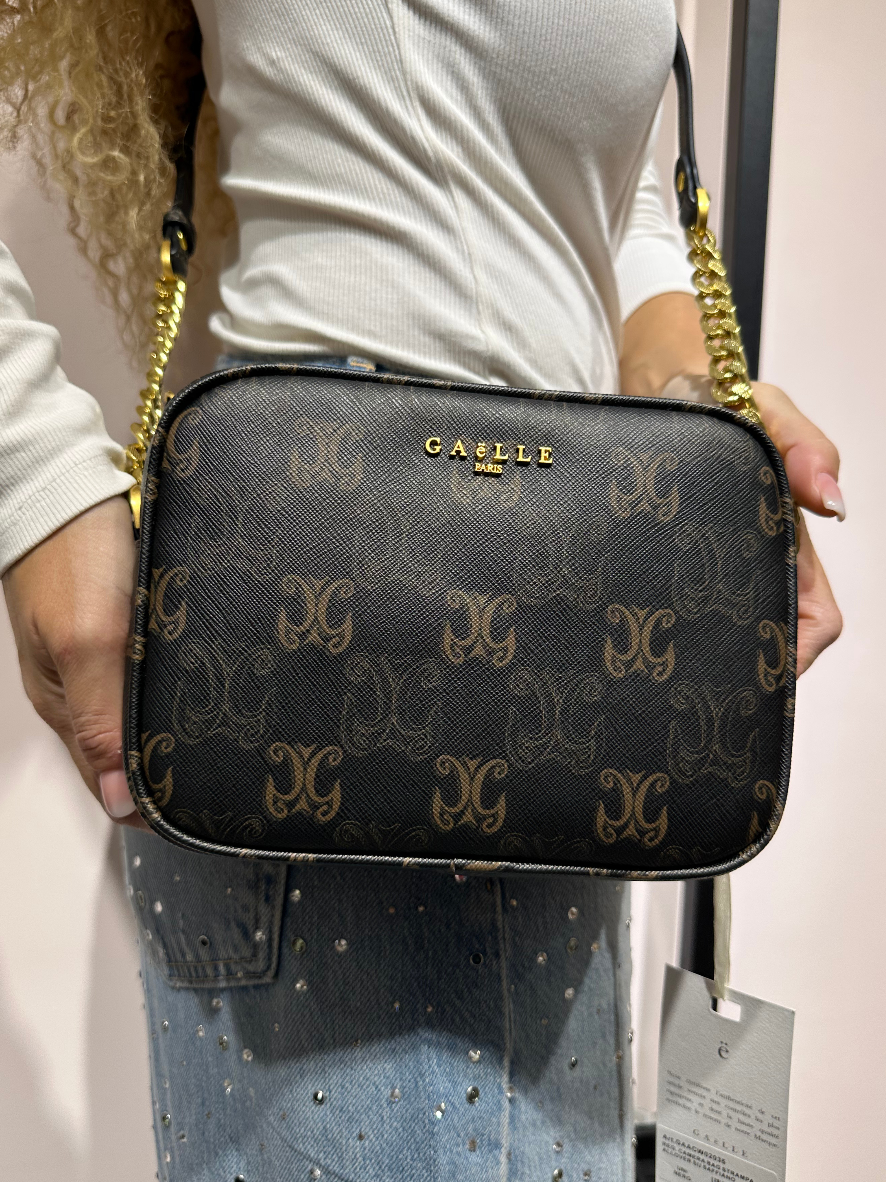 GAELLE TRACOLLA CAMERA BAG CON STAMPA