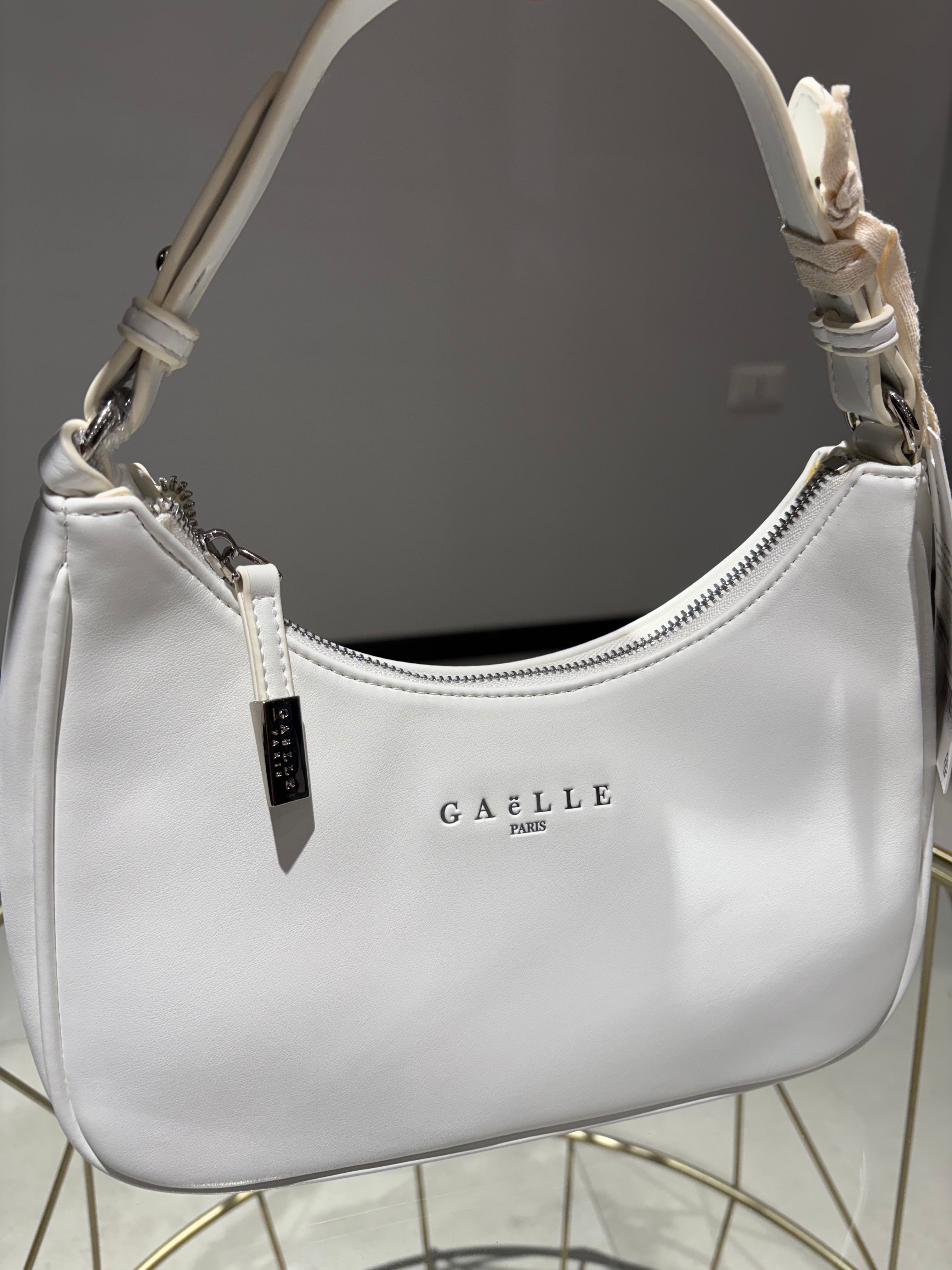 GAELLE REG SHOULDER BIANCA CON LOGO