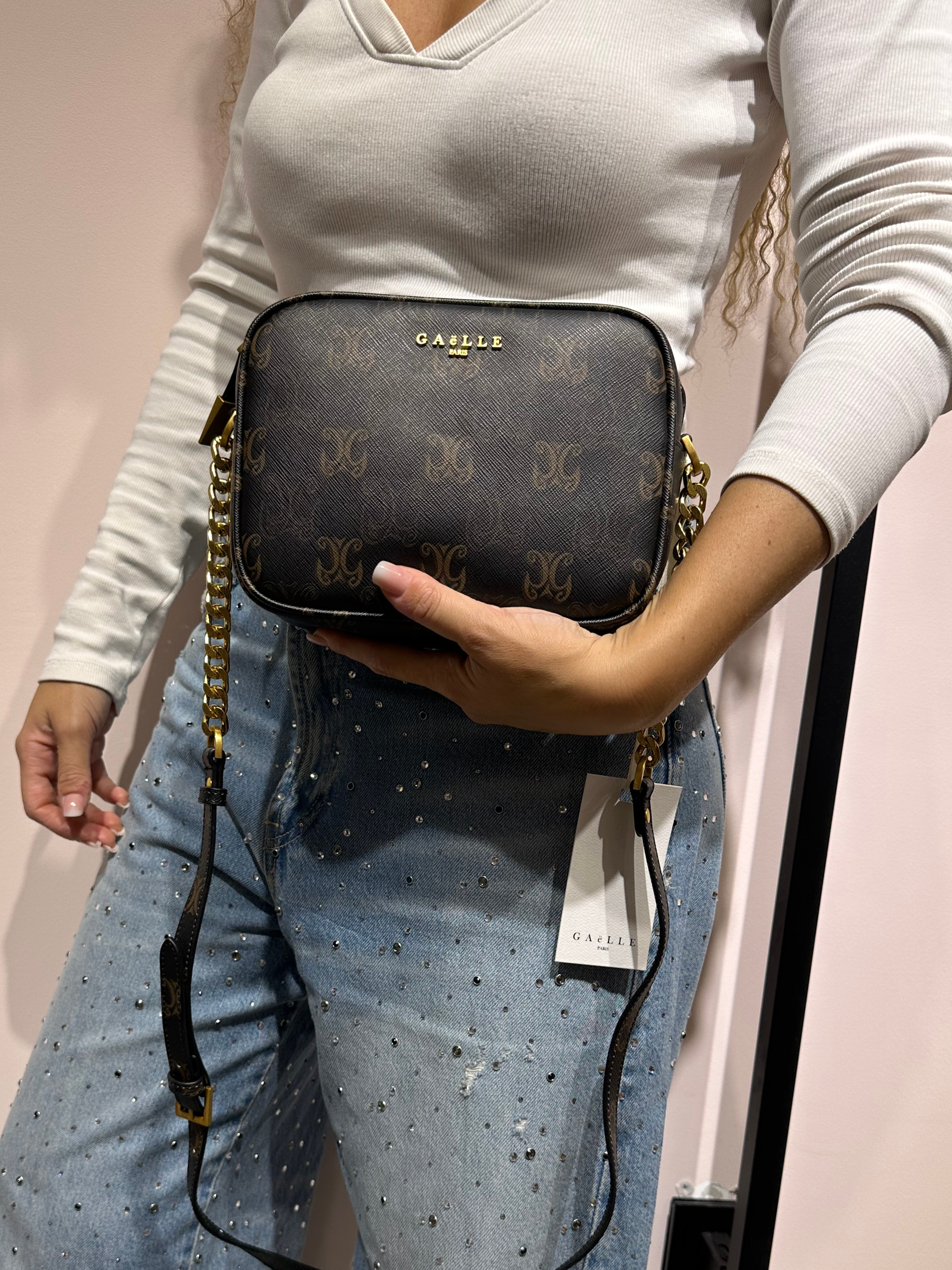 GAELLE TRACOLLA CAMERA BAG CON STAMPA