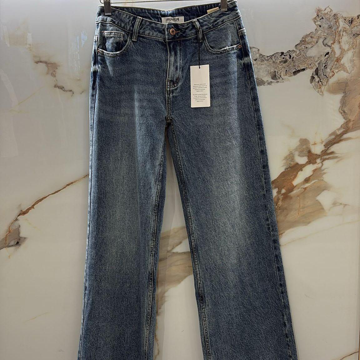 Jeans Rama lavaggio chiaro modello largo