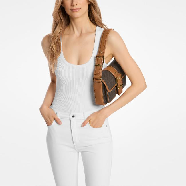 BORSA MICHAEL KORS COLBY BRN/ACORN