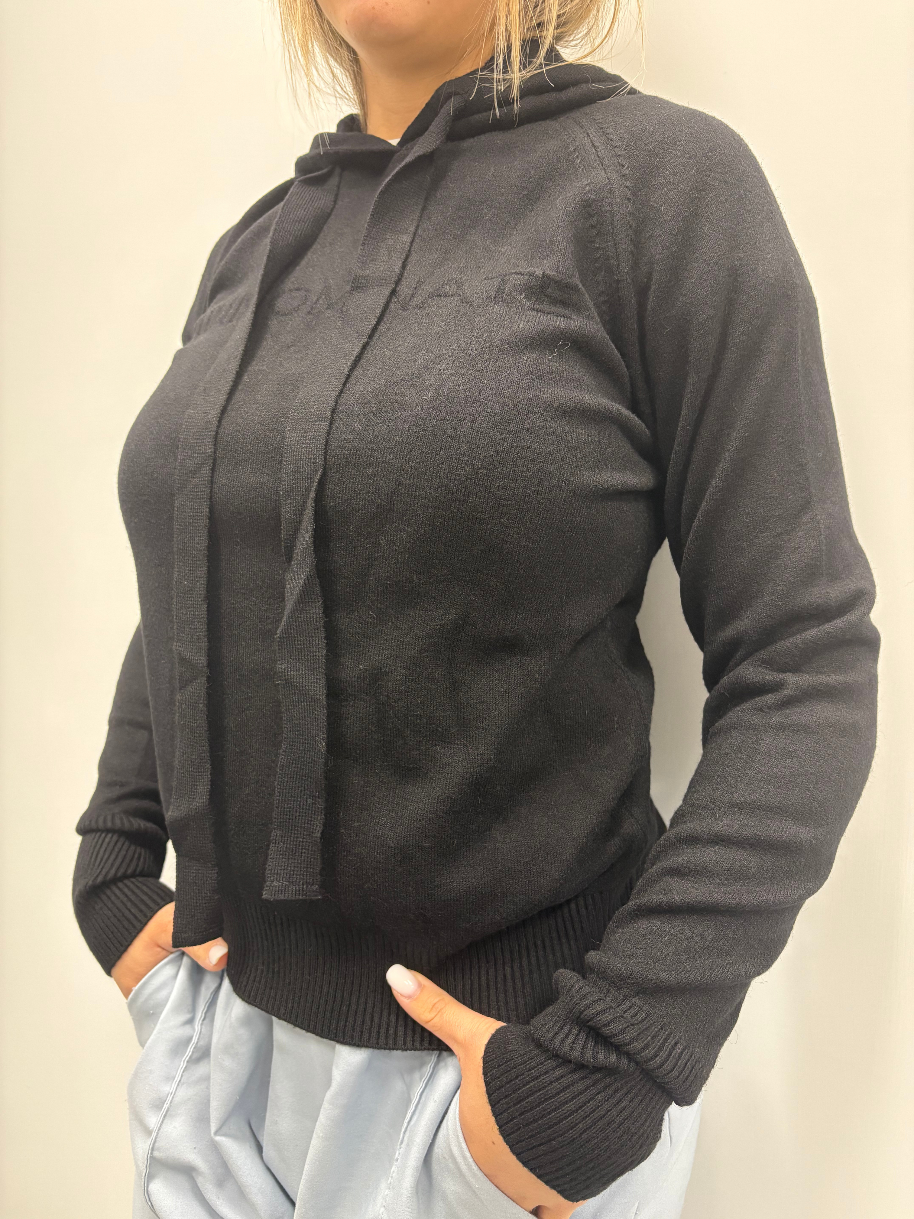 HINNOMINATE MAGLIONE MANICA REGLAN NERO