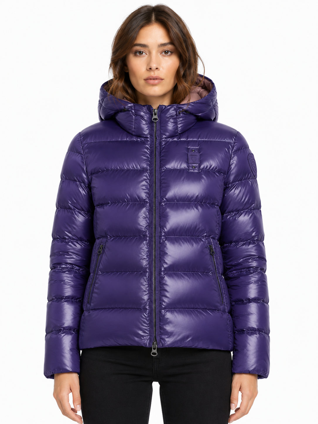 PIUMINO BLAUER DONNA CORTO CON CAPPUCCIO