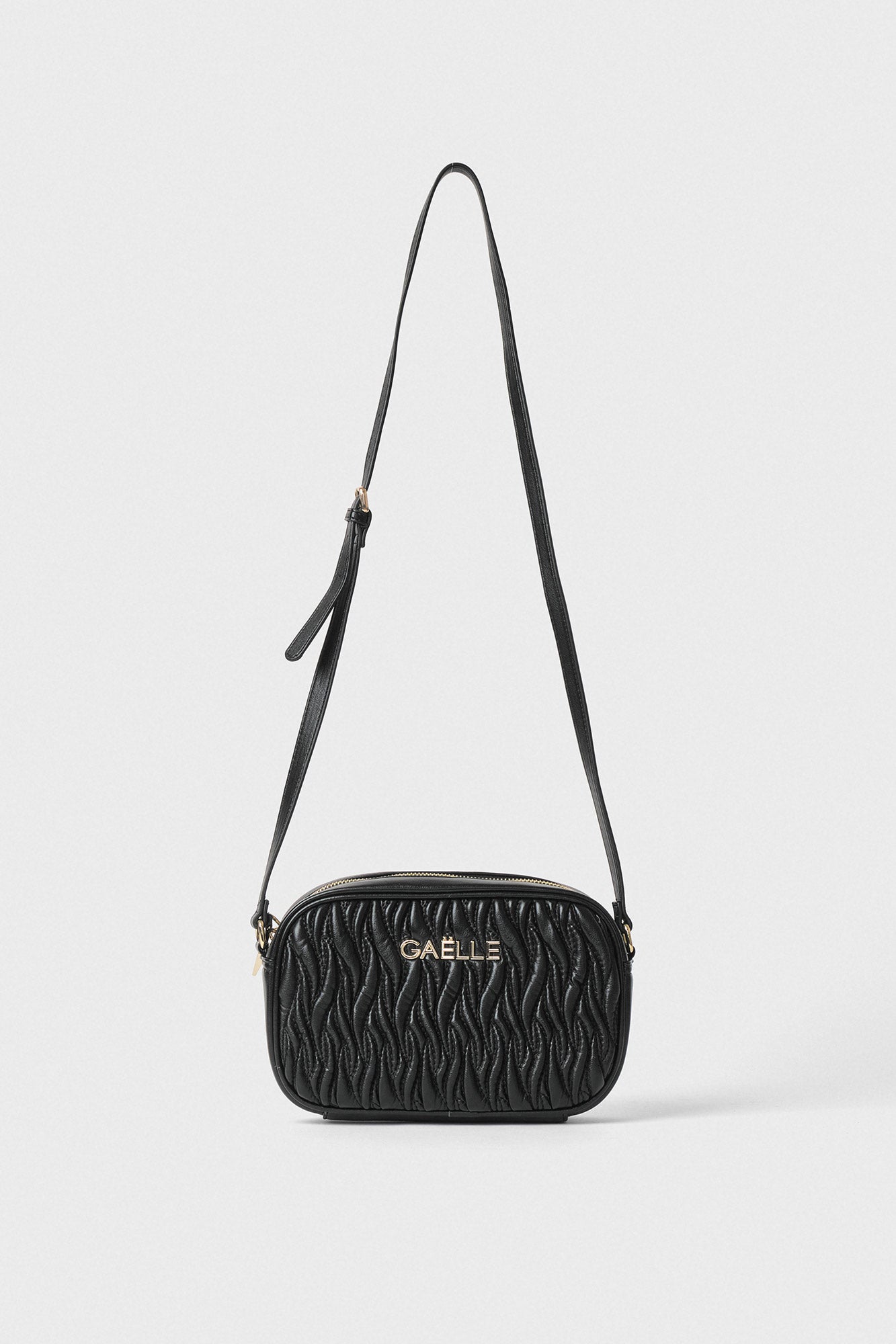 GAELLE CAMERA BAG TRAPUNTATA NERA