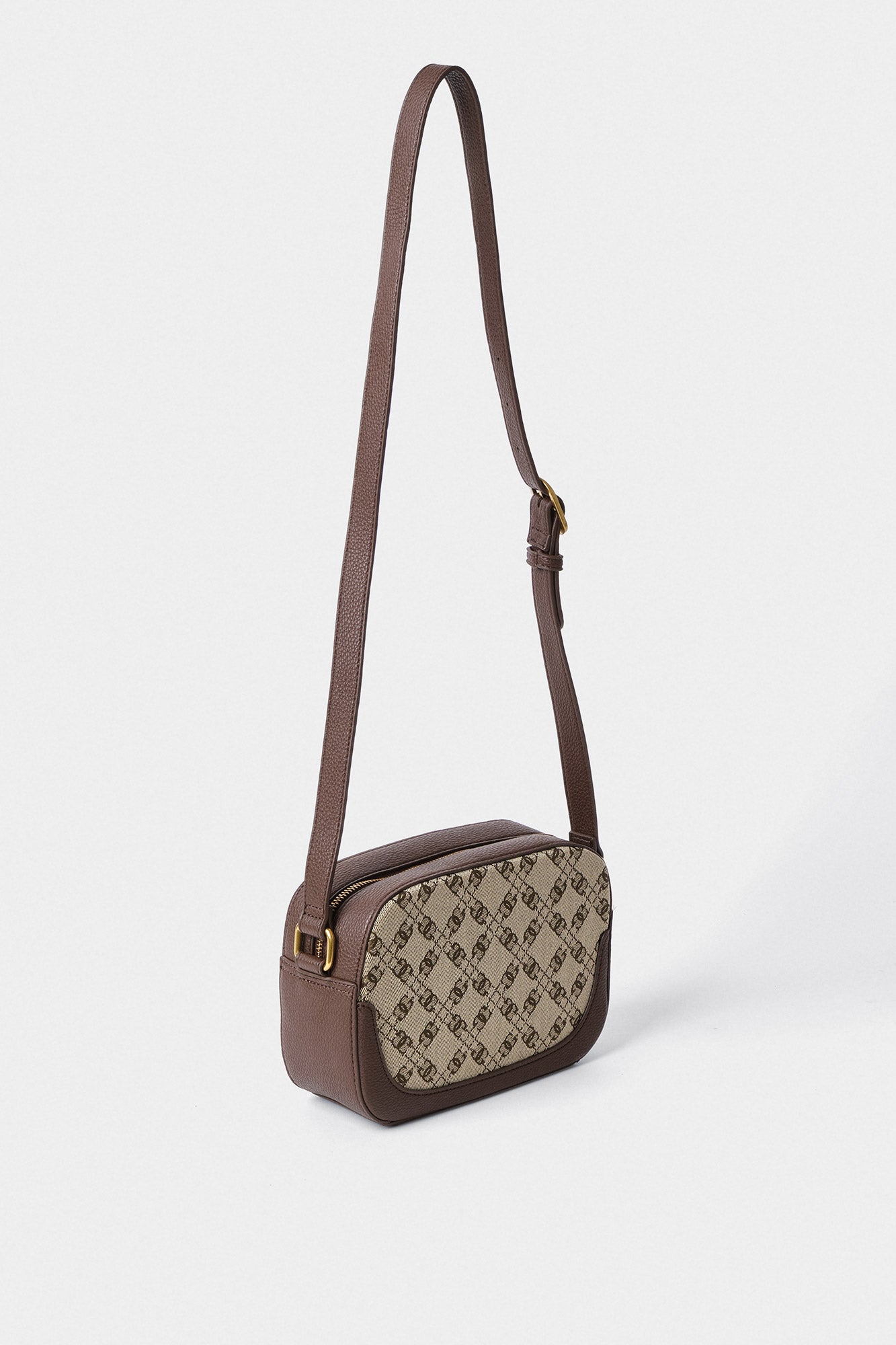 GAELLE CAMERA BAG CON TRACOLLA CANVAS CON JAQUARD