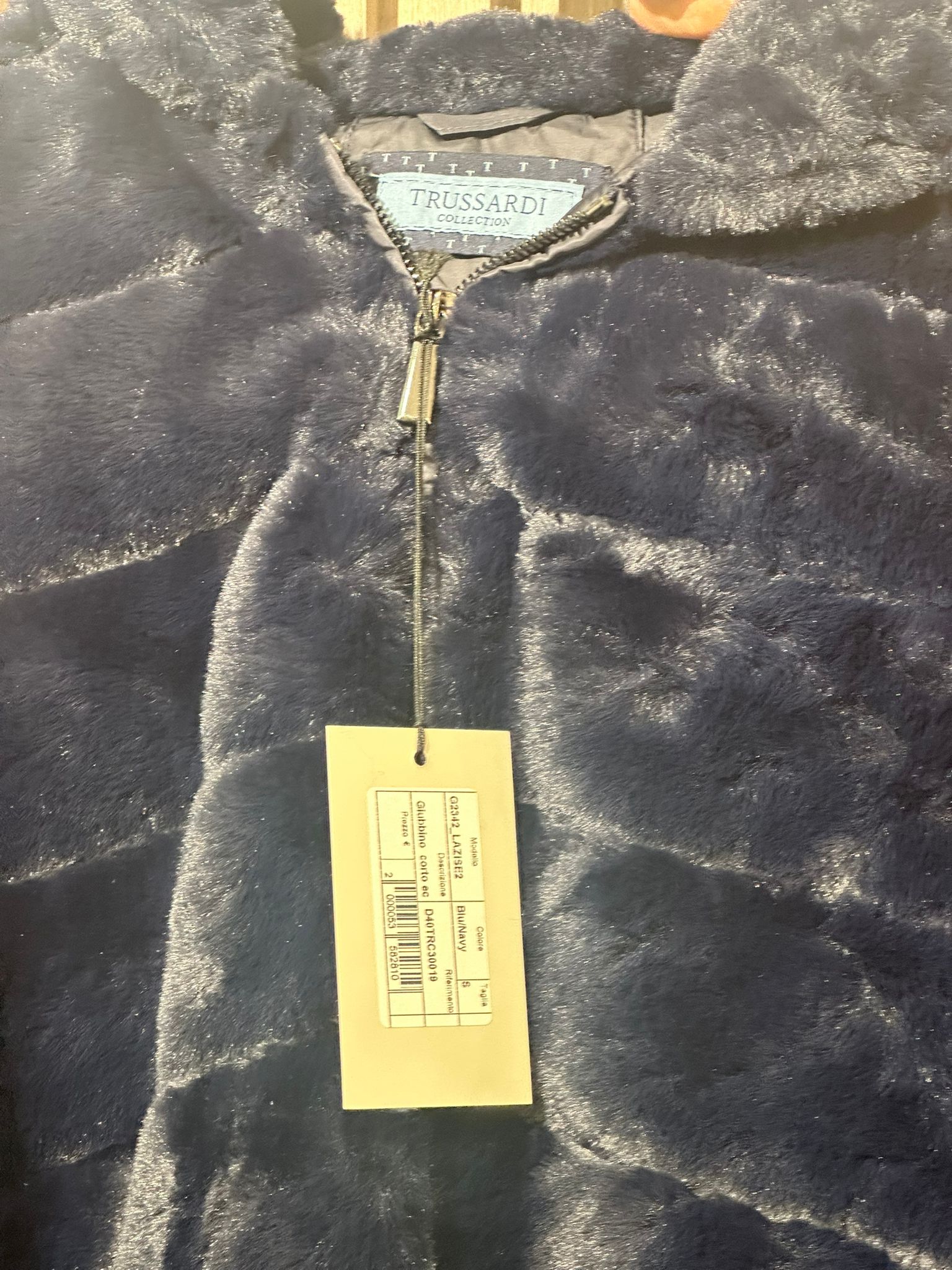 ECOPELLICCIA CORTA TRUSSARDI CON CAPPUCCIO