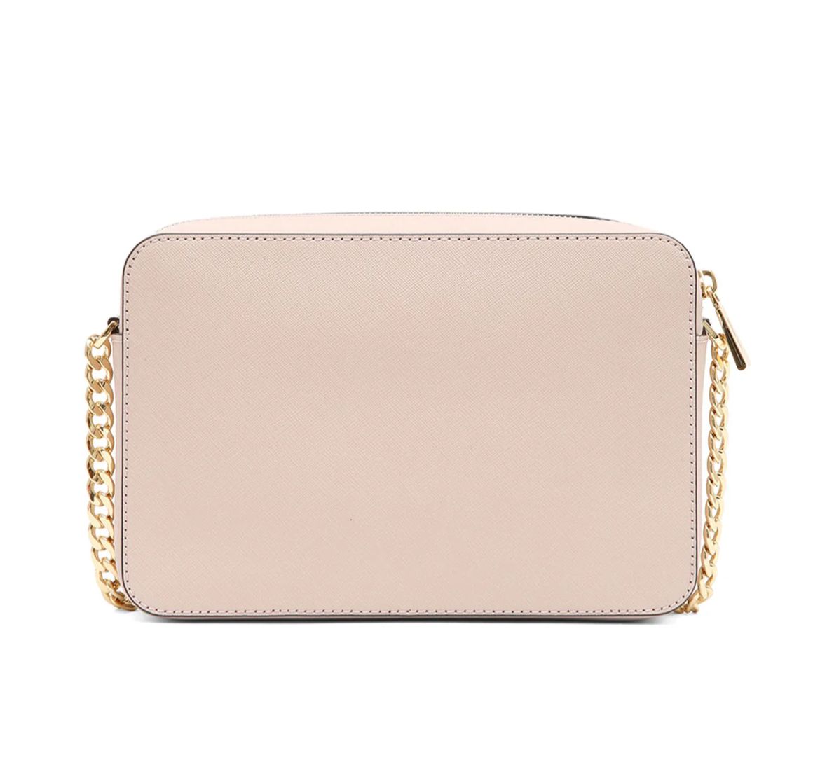 Borsa Michael Kors rettangolare con logo oro