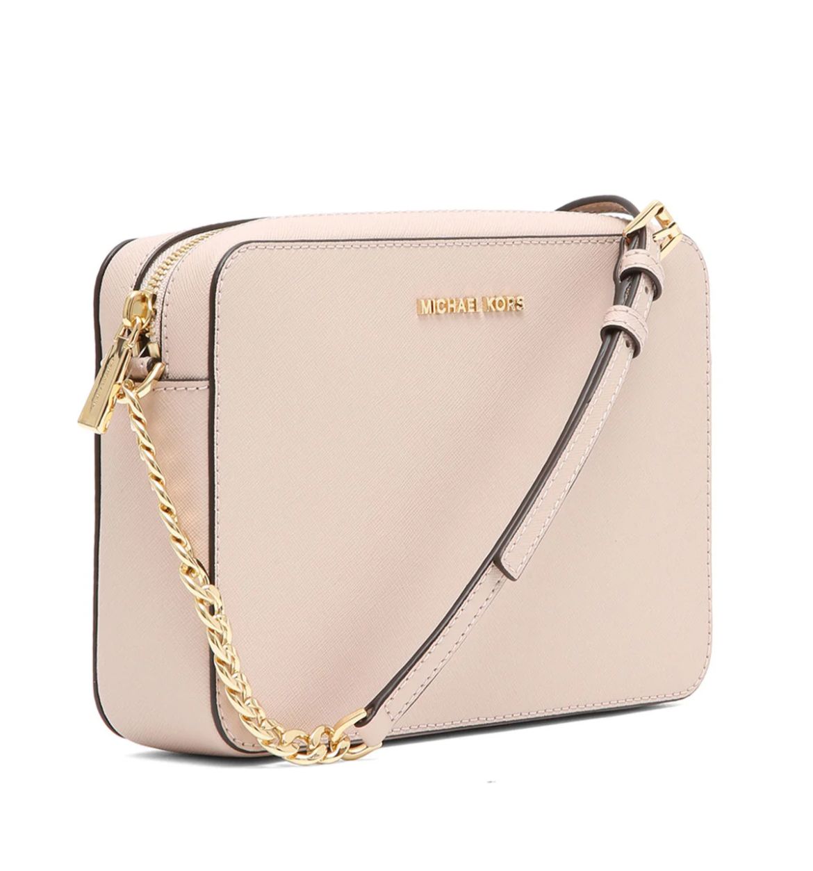 Borsa Michael Kors rettangolare con logo oro