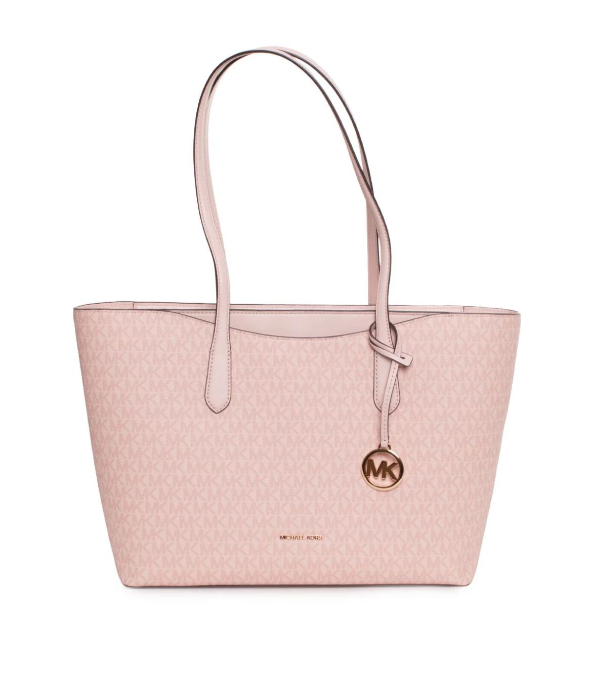 Borsa Michael Kors con manico e logo in oro