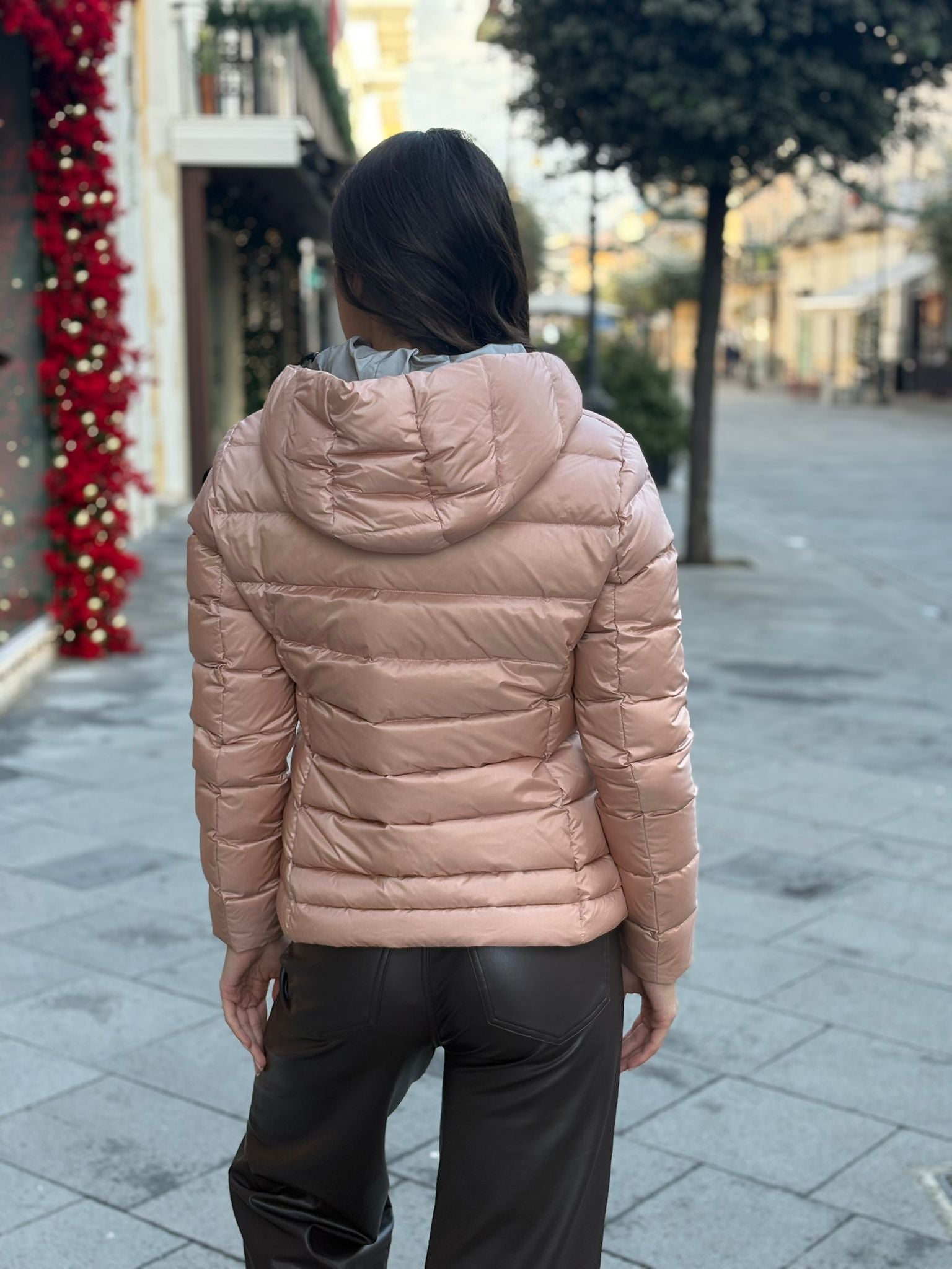 Piumino Blauer Corto con logo sulla spalla