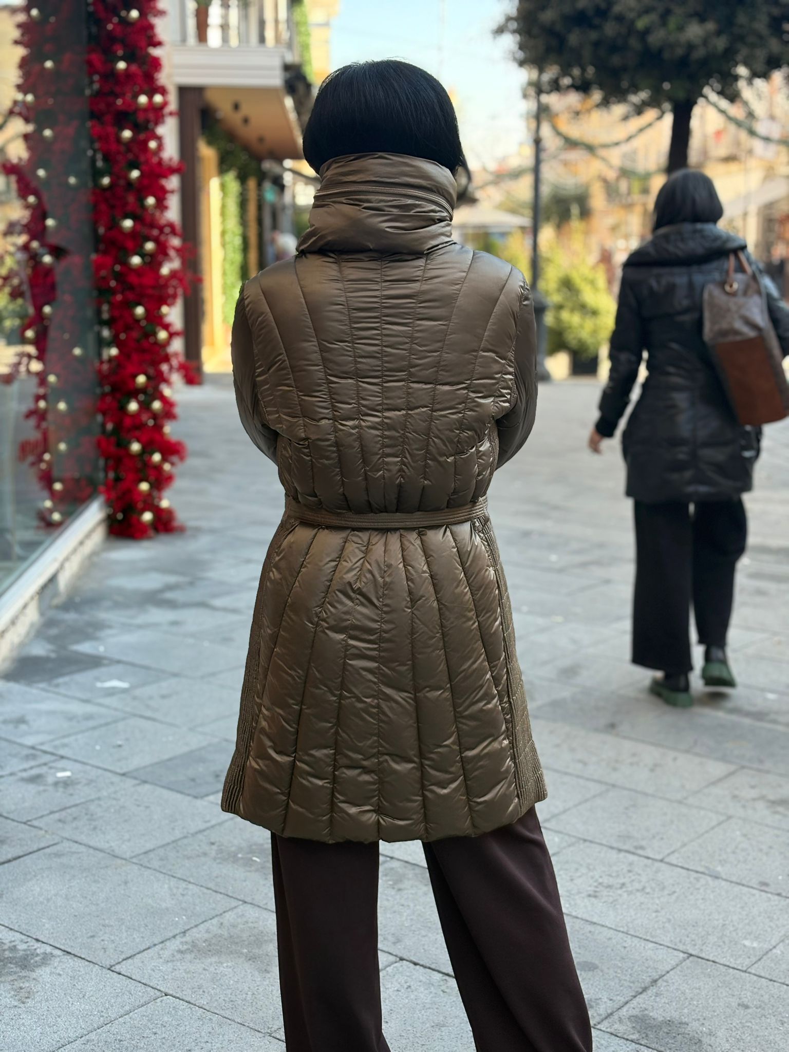 Piumino Romeo Gigli Lungo Donna con Cintura