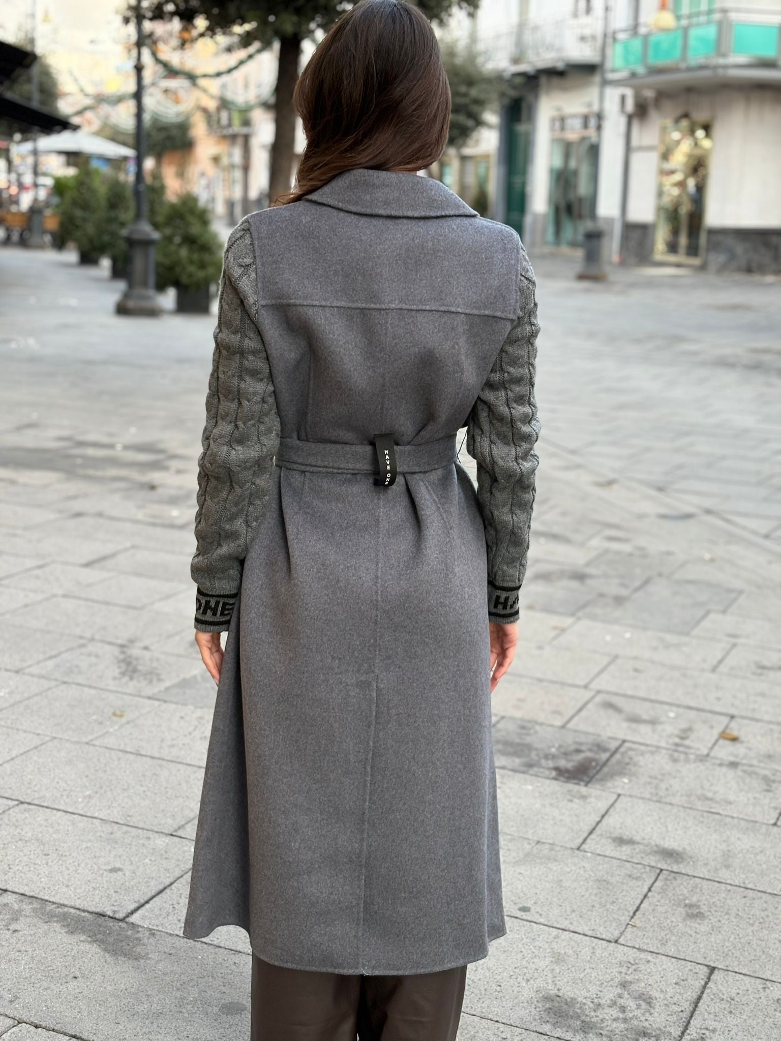 Cappotto Have One lungo logato
