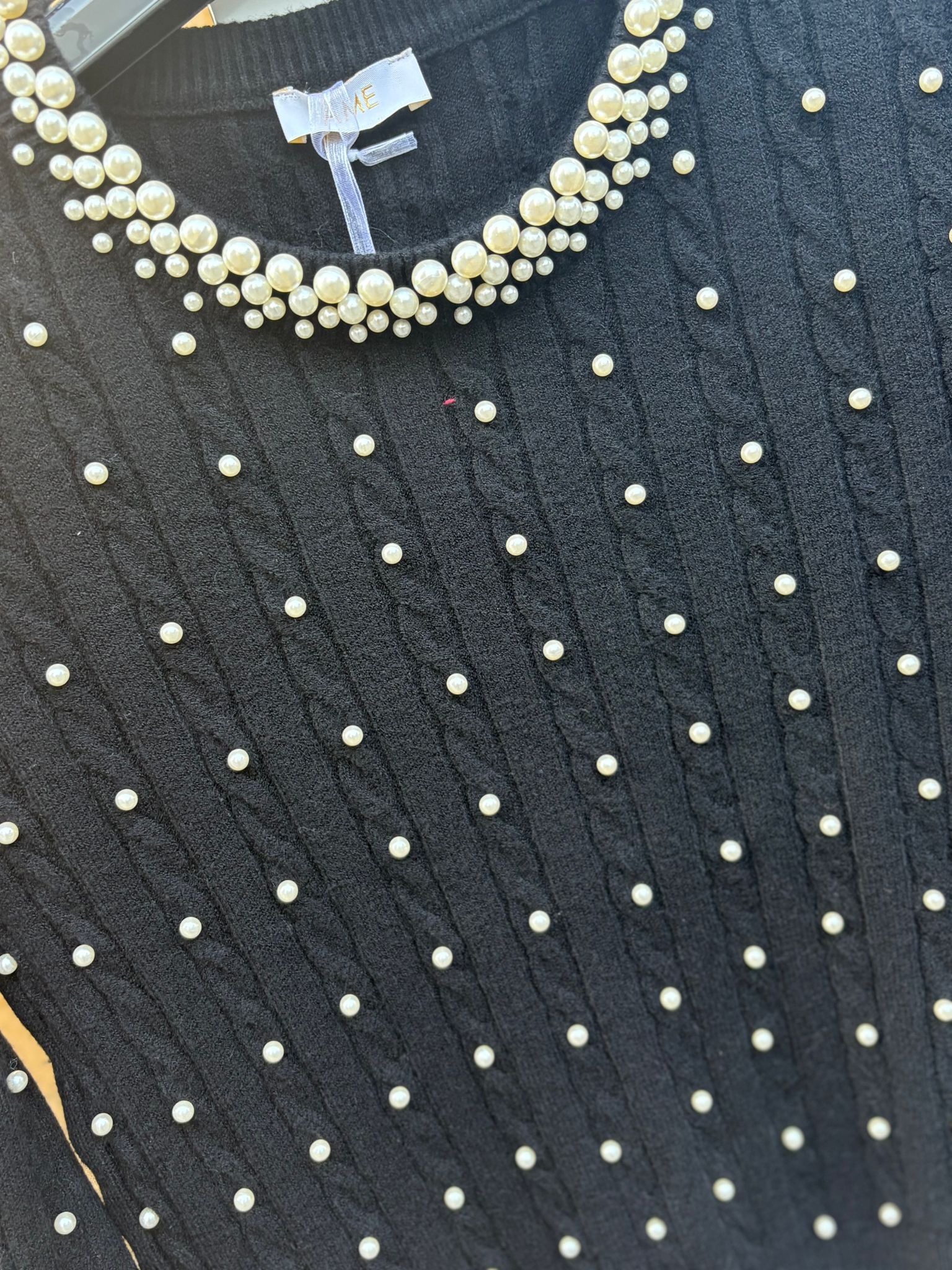 Maglioncinio Ame con collo in perle