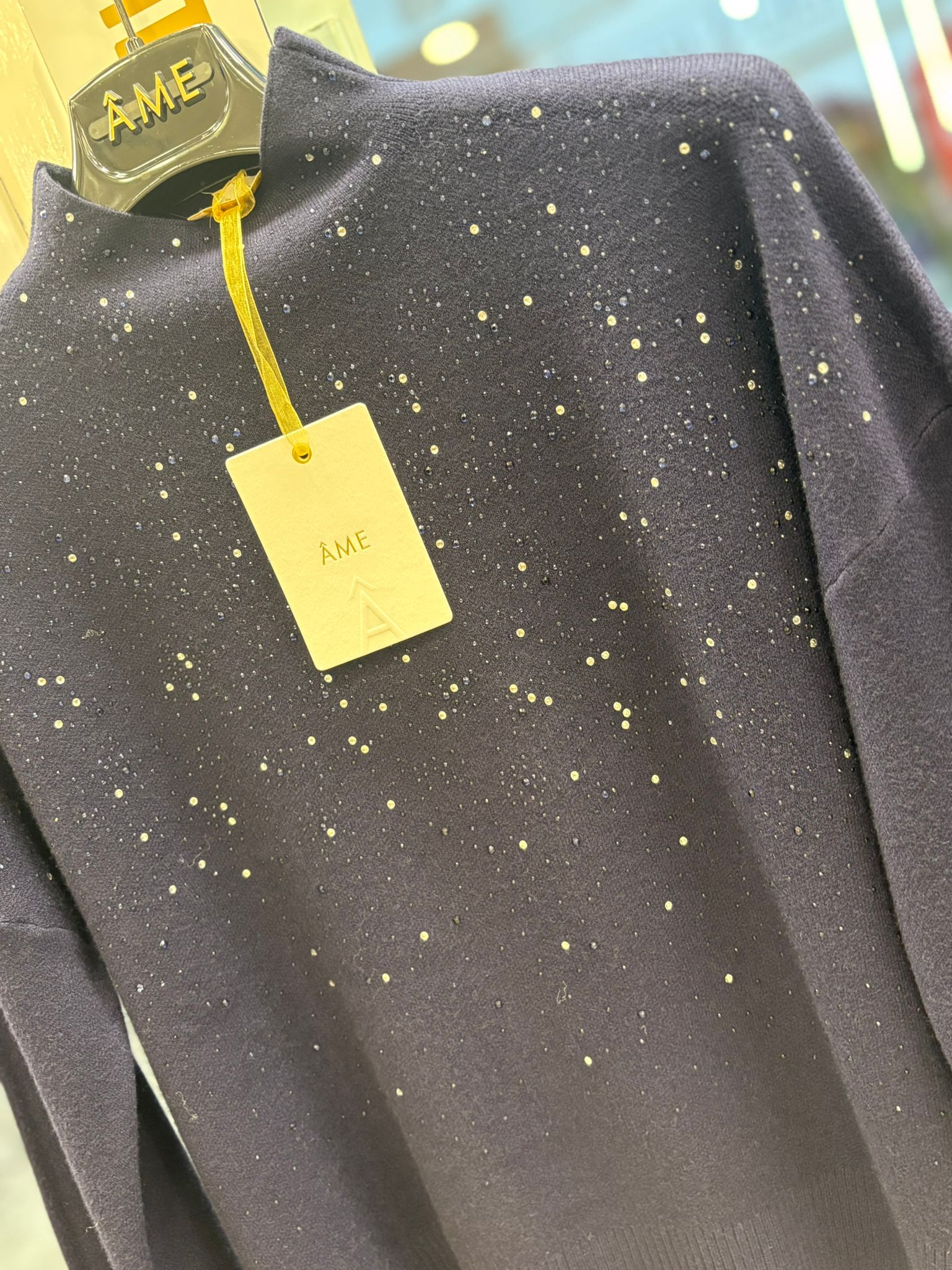 Maglia Ame collo alto con brillantini