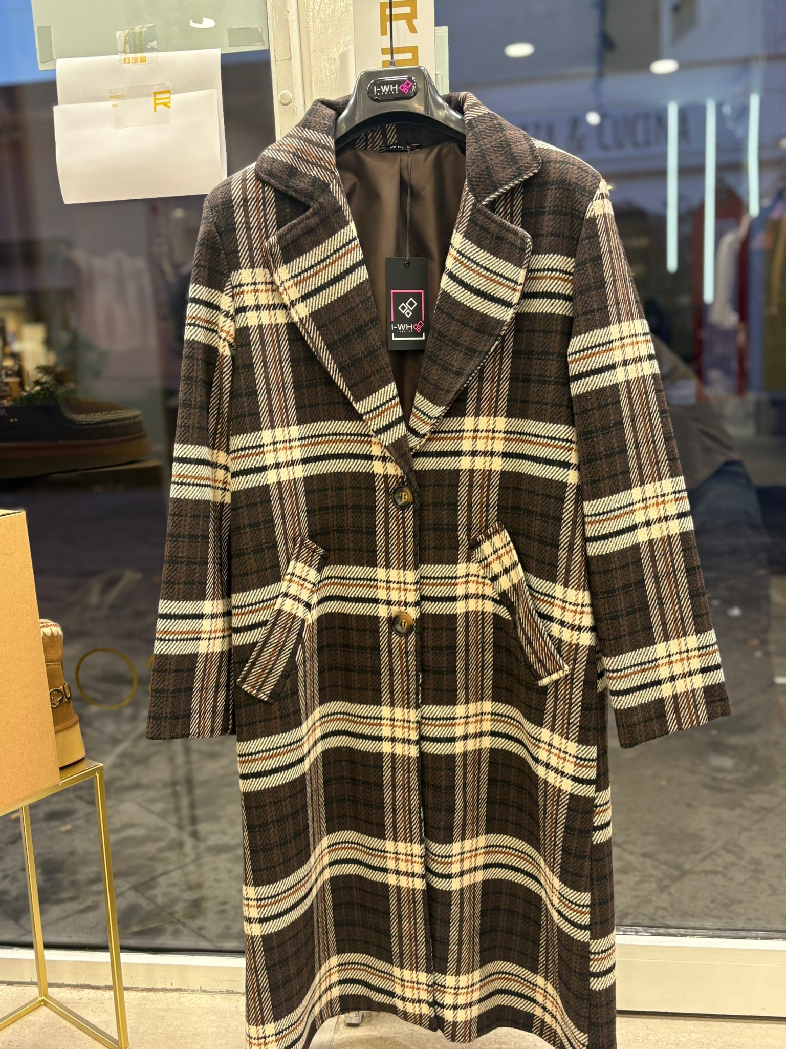 Cappotto Fashion lungo fantasia