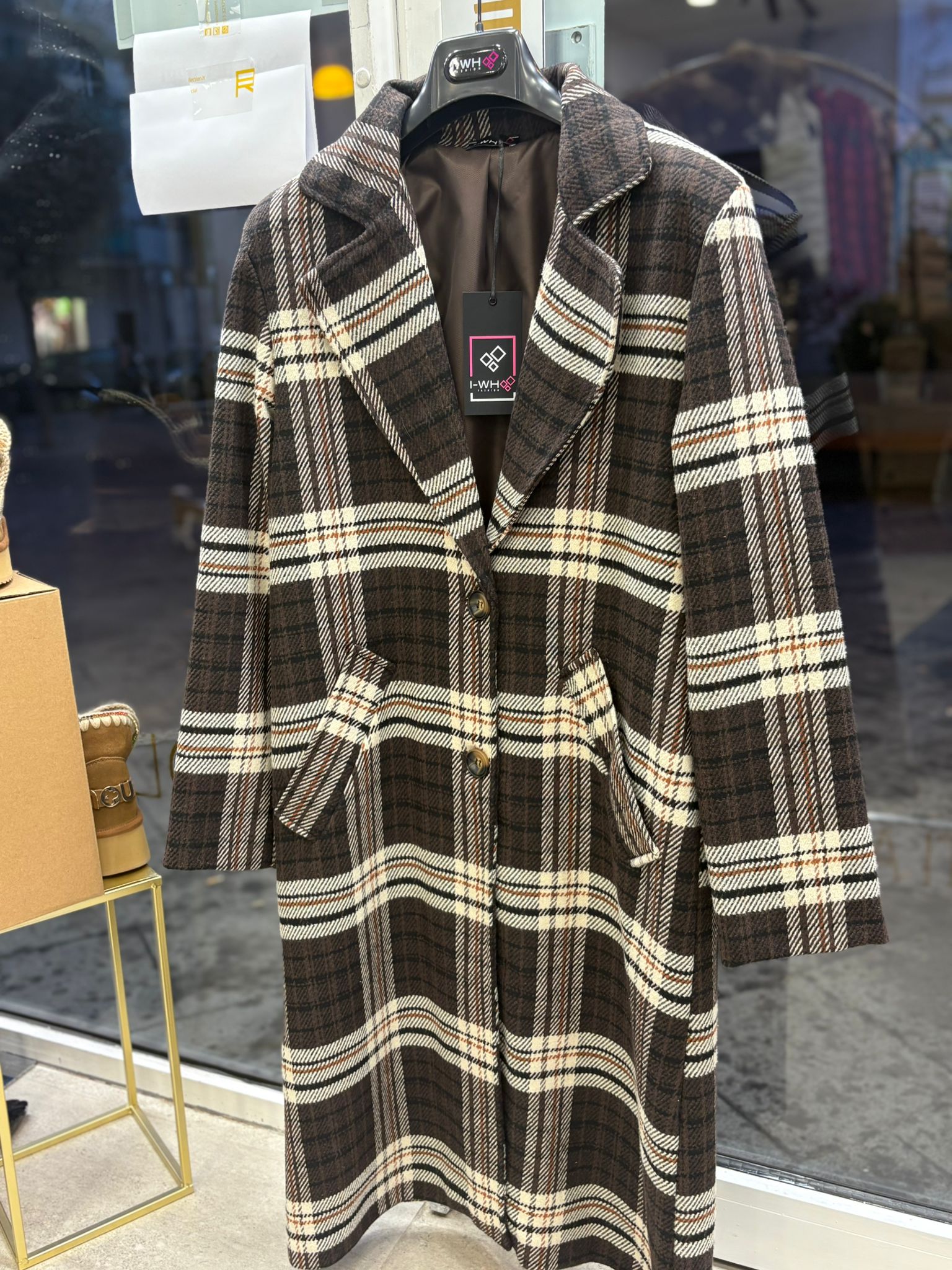 Cappotto Fashion lungo fantasia