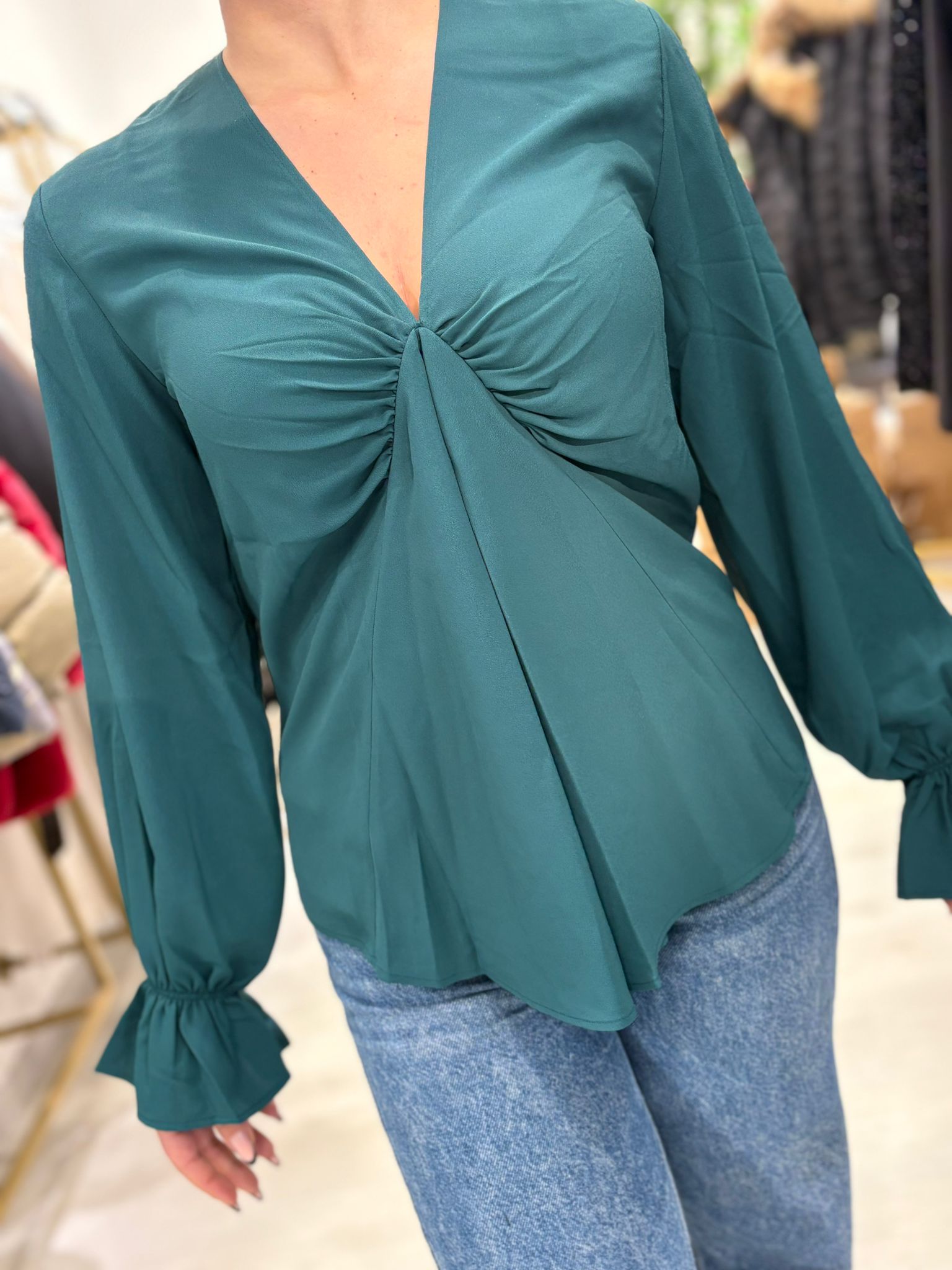 Camicia Twinset con scolla a V