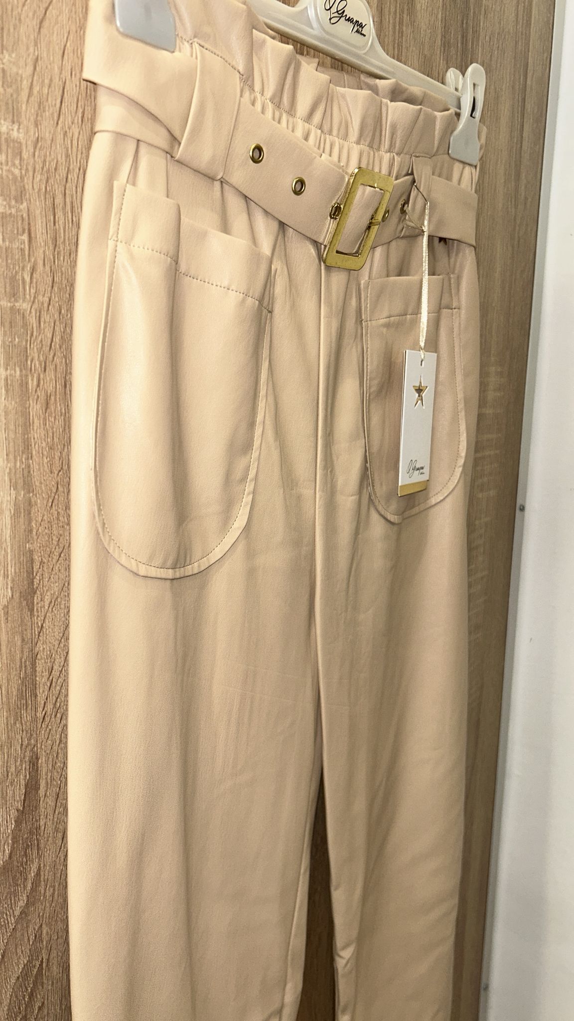 Pantalone Que Guapa in pelle