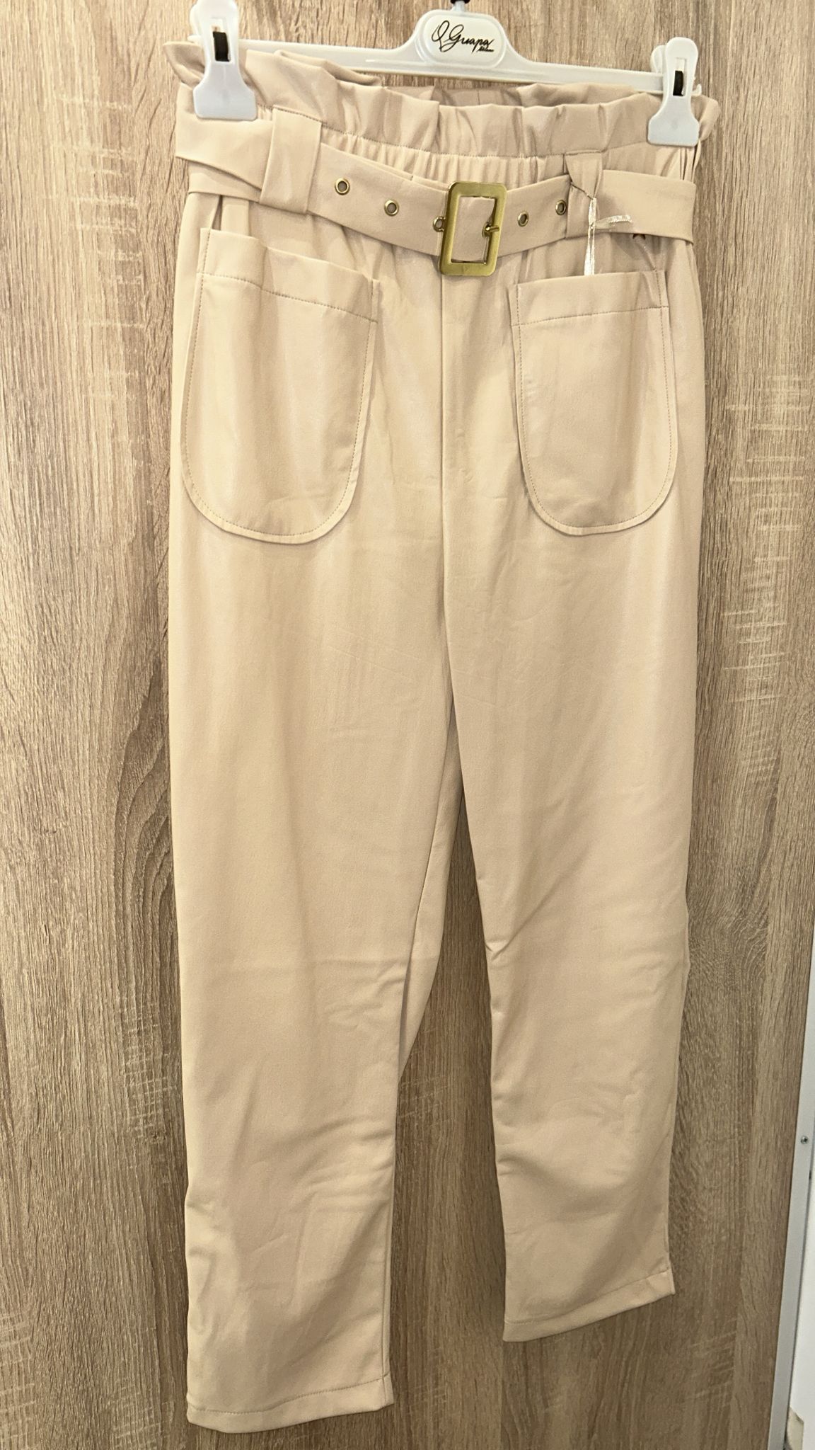 Pantalone Que Guapa in pelle