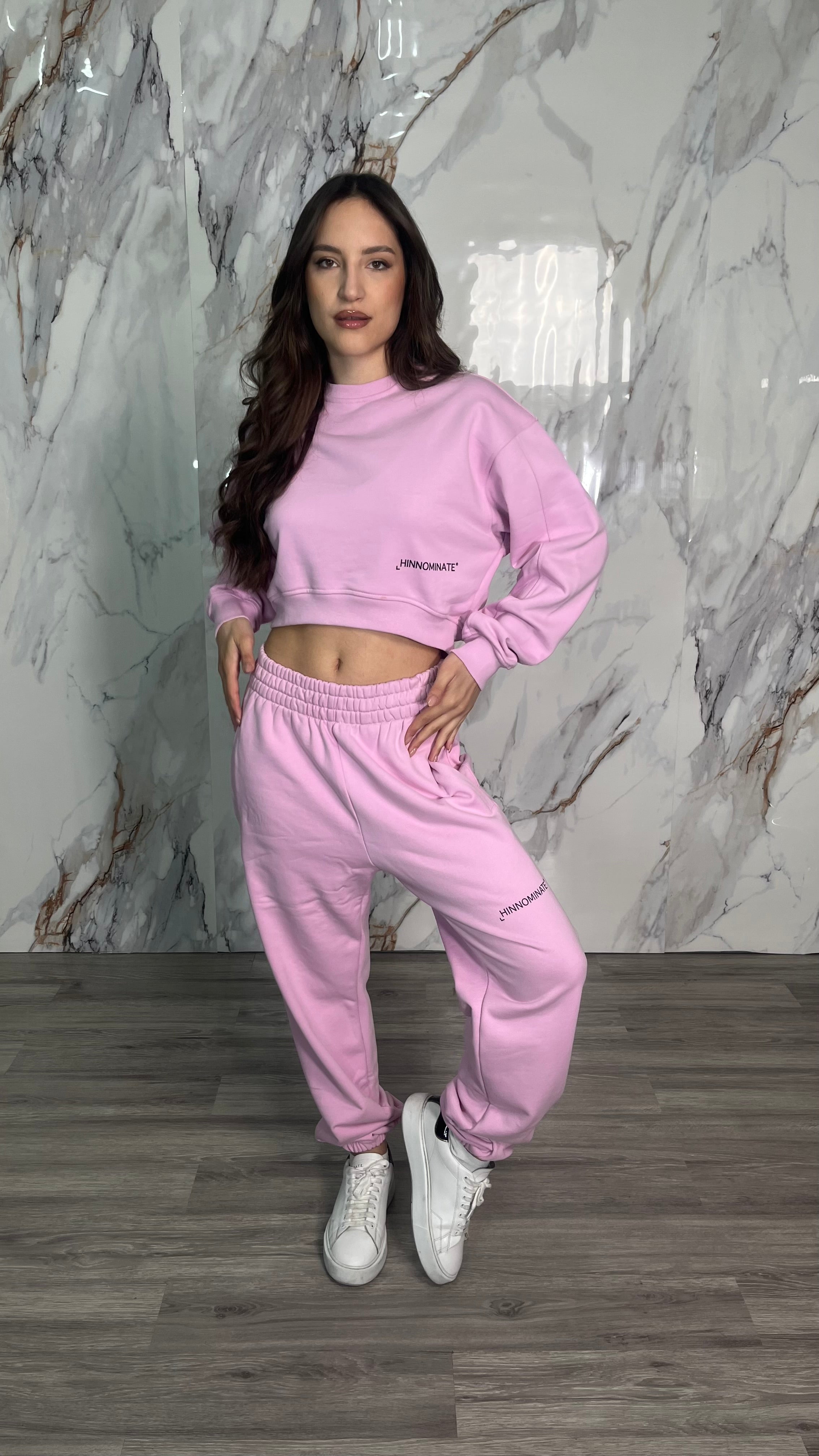 HINNOMINATE Pantalone over con elastico al fondo