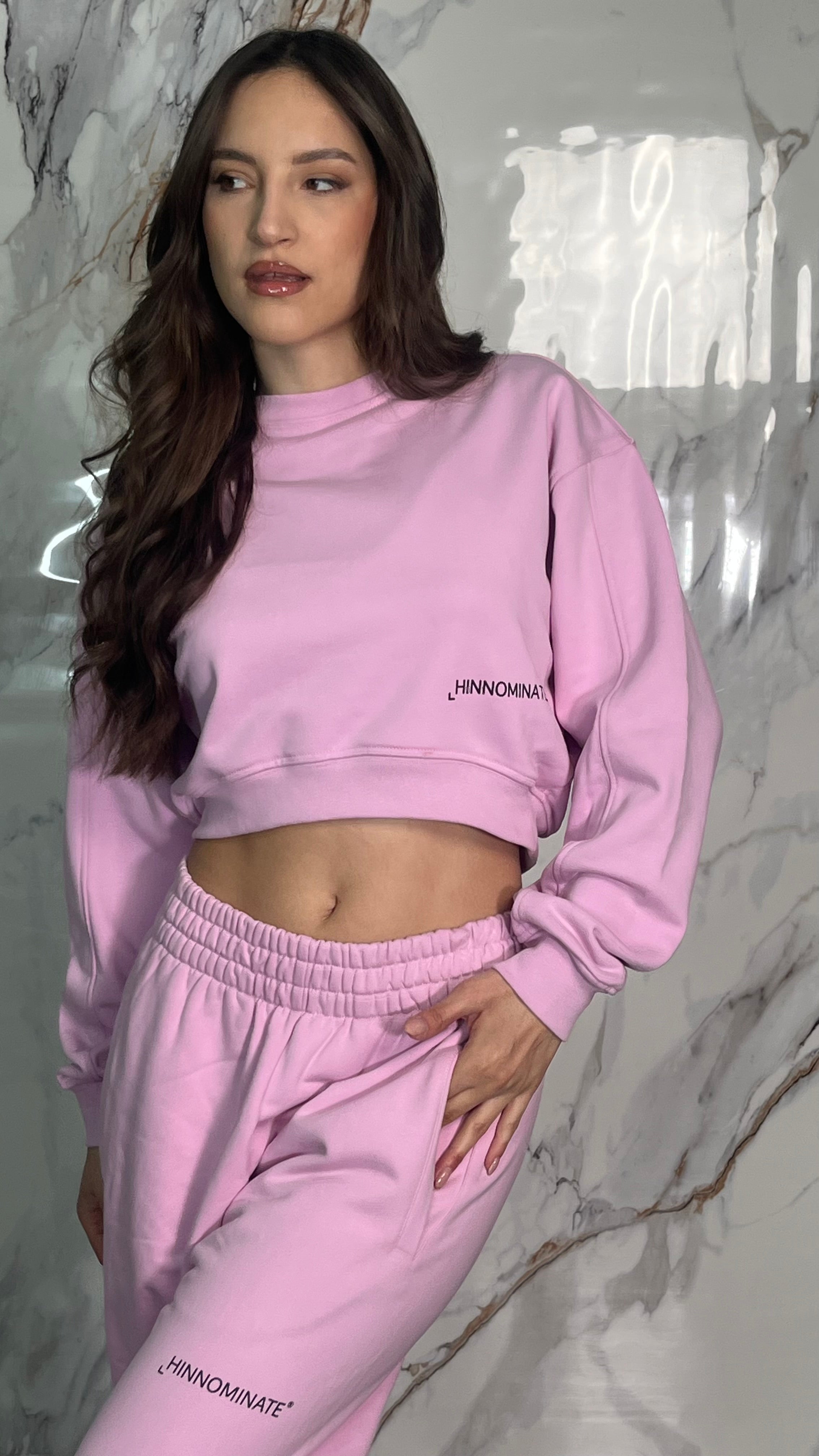 HINNOMINATE Felpa crop