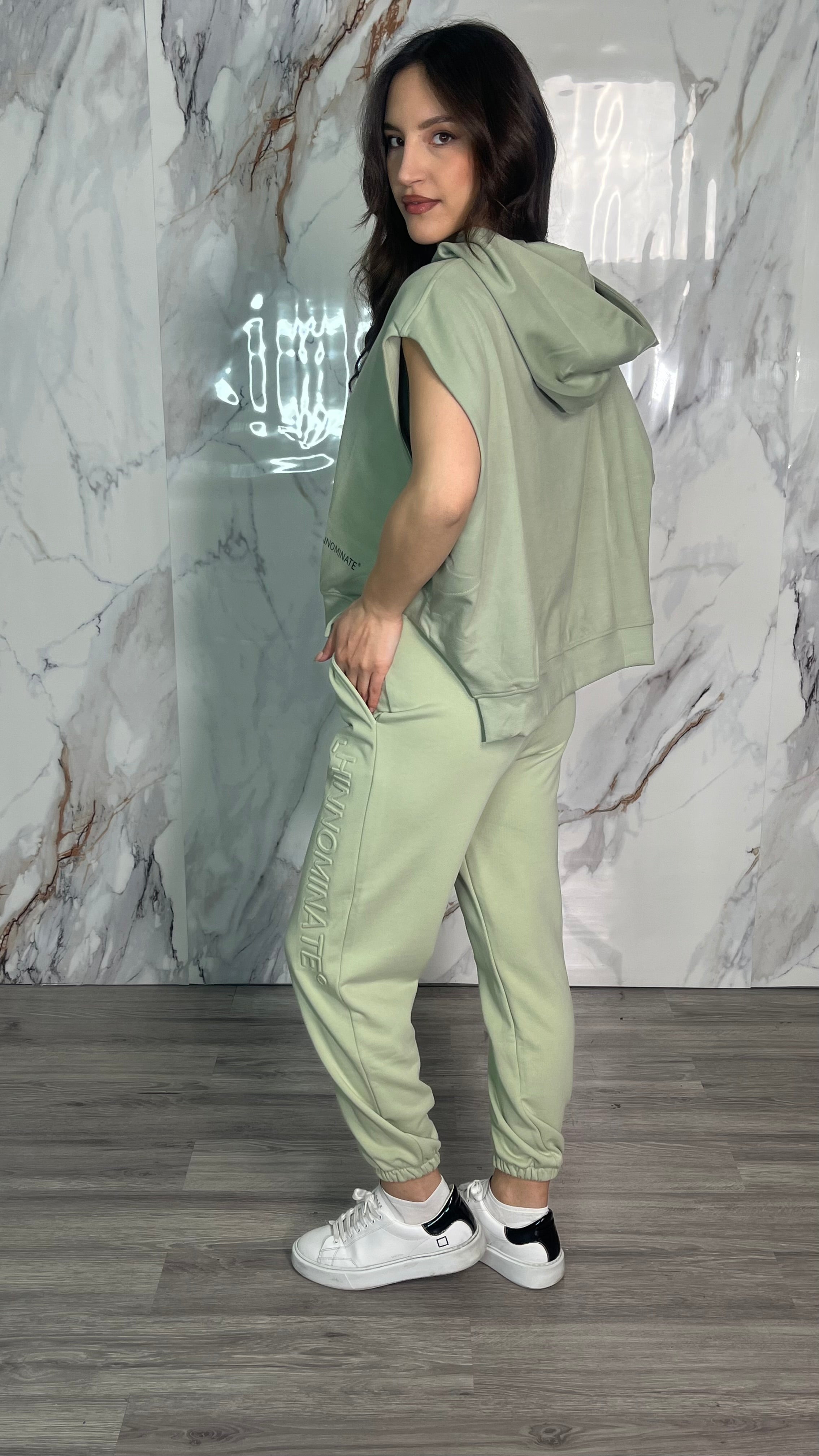 HINNOMINATE Pantalone in felpa con logo in rilievo