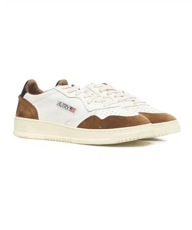 SNEAKERS AUTRY LOW WOM IN PELLE E CAMOSCIO