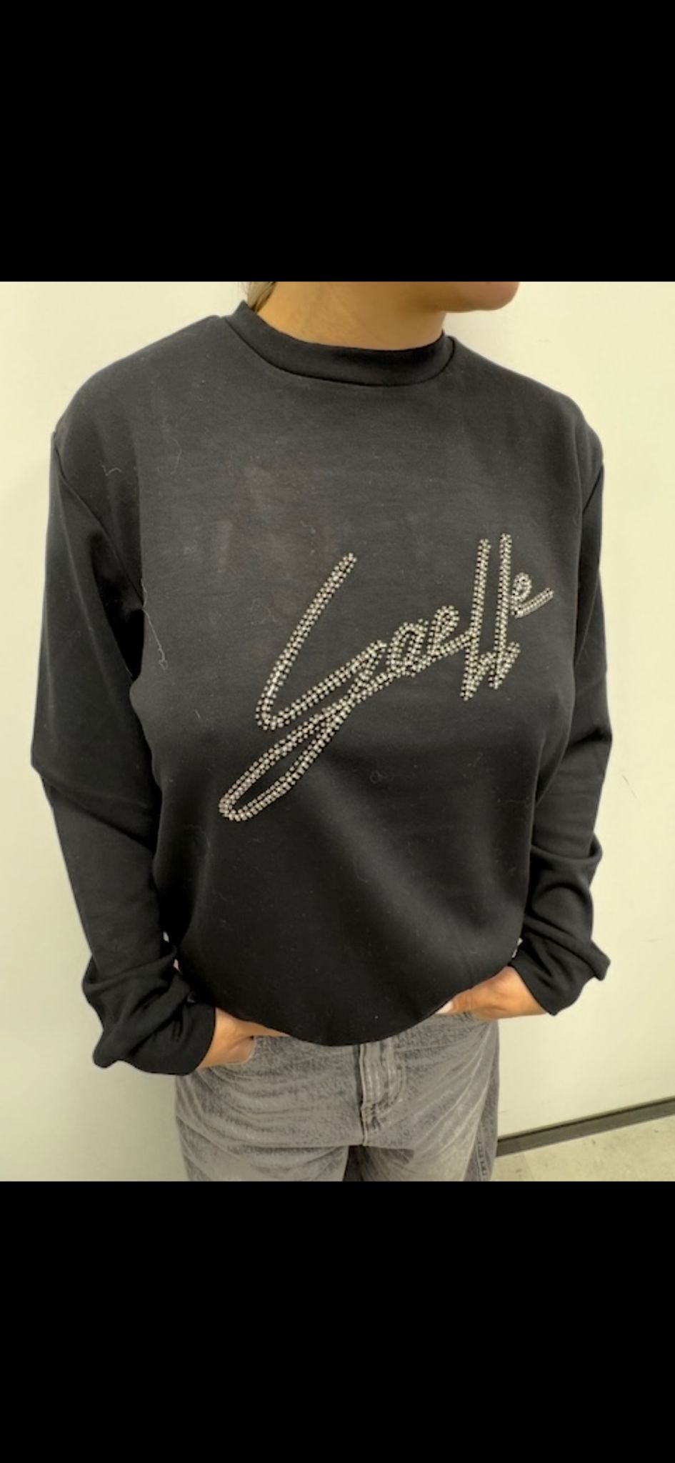 FELPA GAELLE LOGO IN STRASS