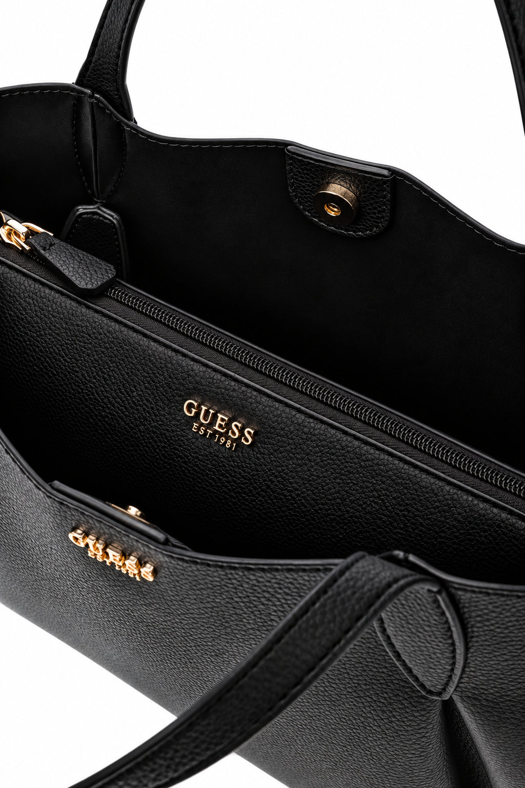 BORSA DONNA GUESS MELODY NERA CON TRACOLLA