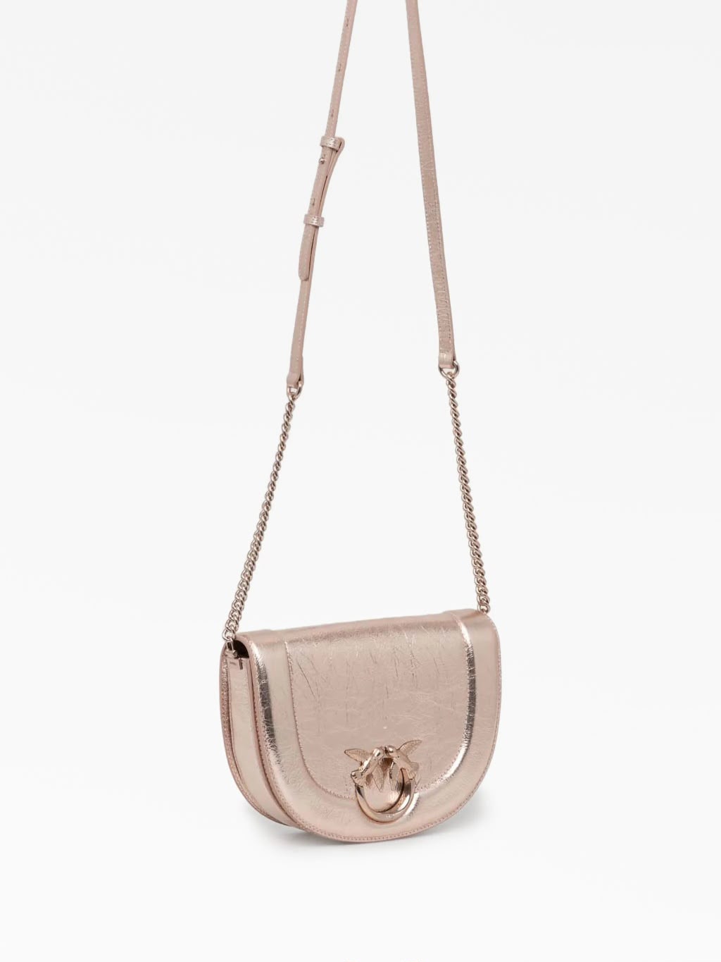 BORSA PINKO ROUND CLICK CLASSIC A MANO IN NAPPA