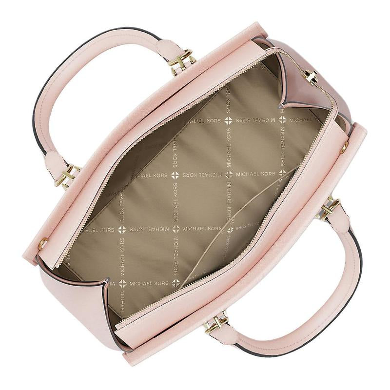 BORSA MICHAEL KORS SOFT PINK MARILYN MD SATCHEL LEATHER