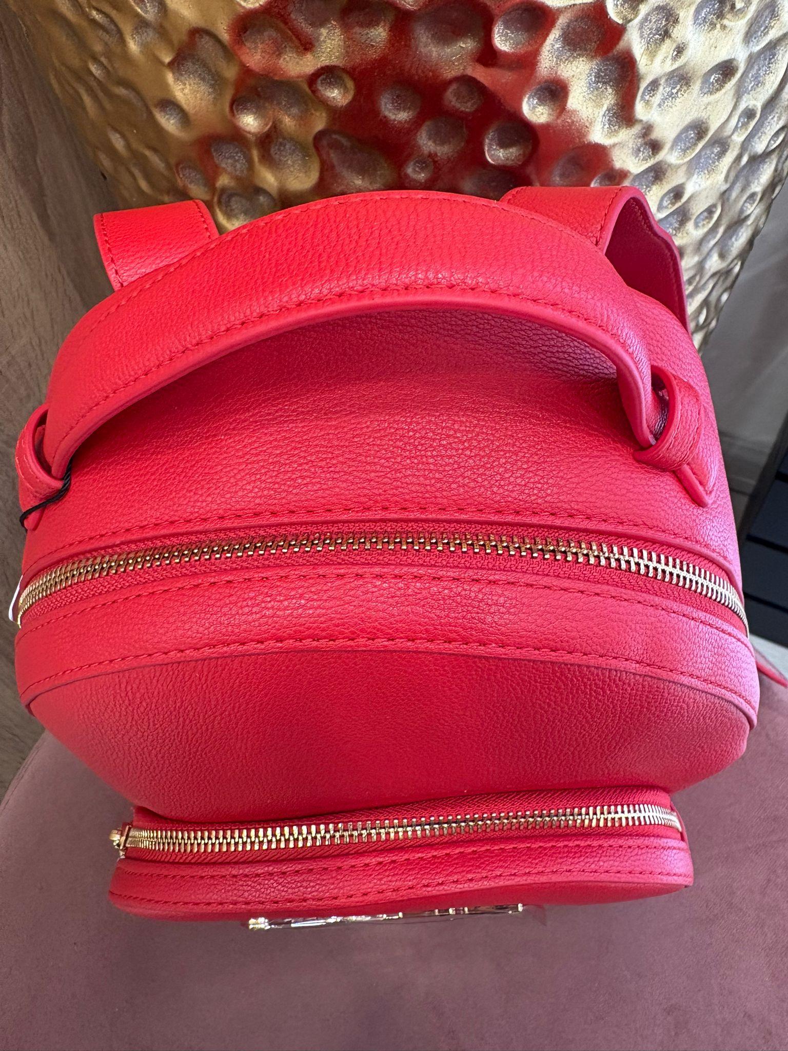 Zainetto Love Moschino in ecopelle logo gold