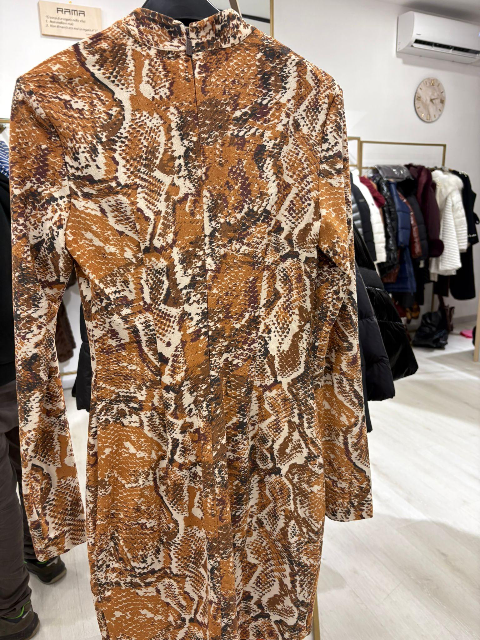 Abito Guess Marciano corto, manica lunga a collo alto