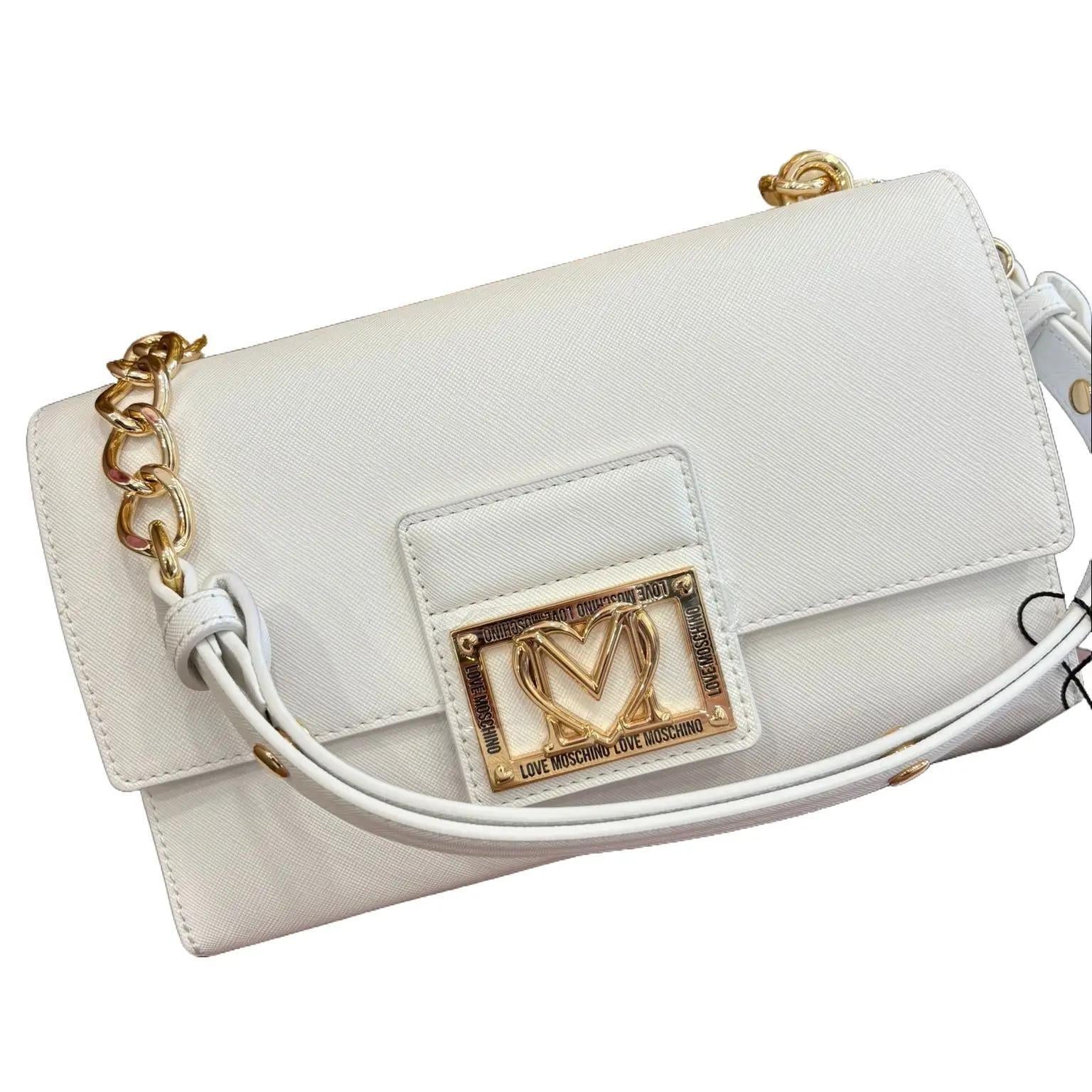 Borsetta Love Moschino con Tracolla e Dettagli in Oro