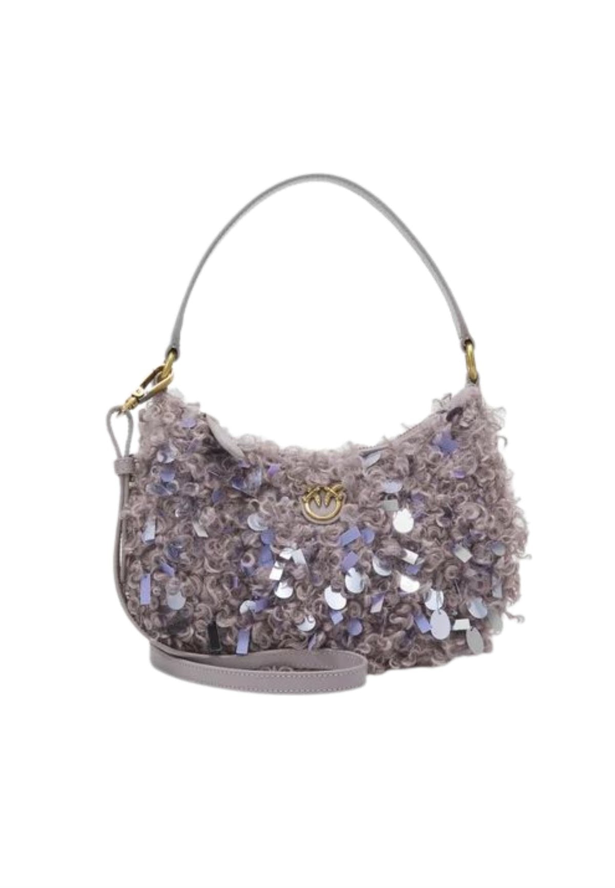 BORSA PINKO HALF MOON MINI NEON CURLS