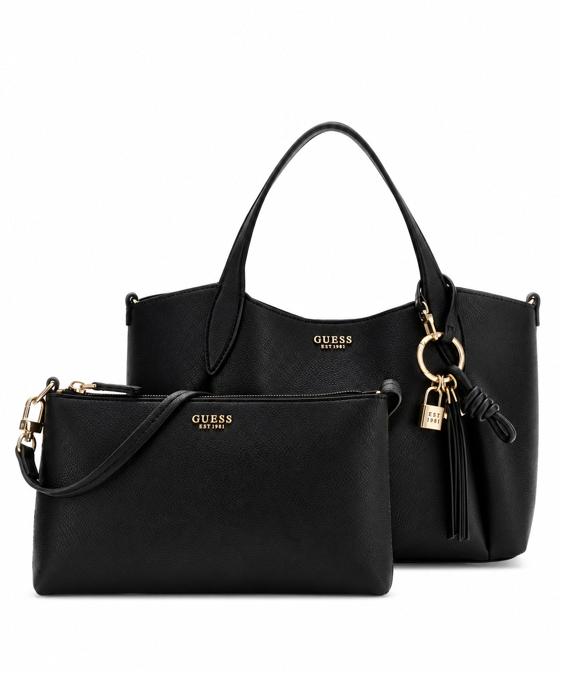 BORSA DONNA GUESS MELODY NERA CON TRACOLLA
