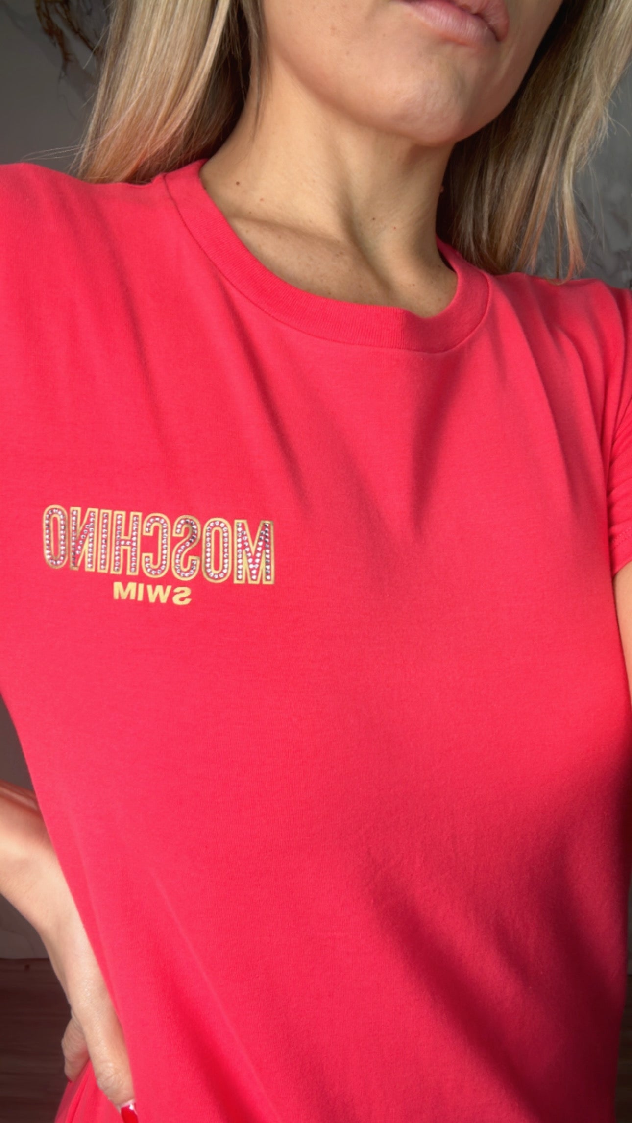 MOSCHINO T-shirt con nodo