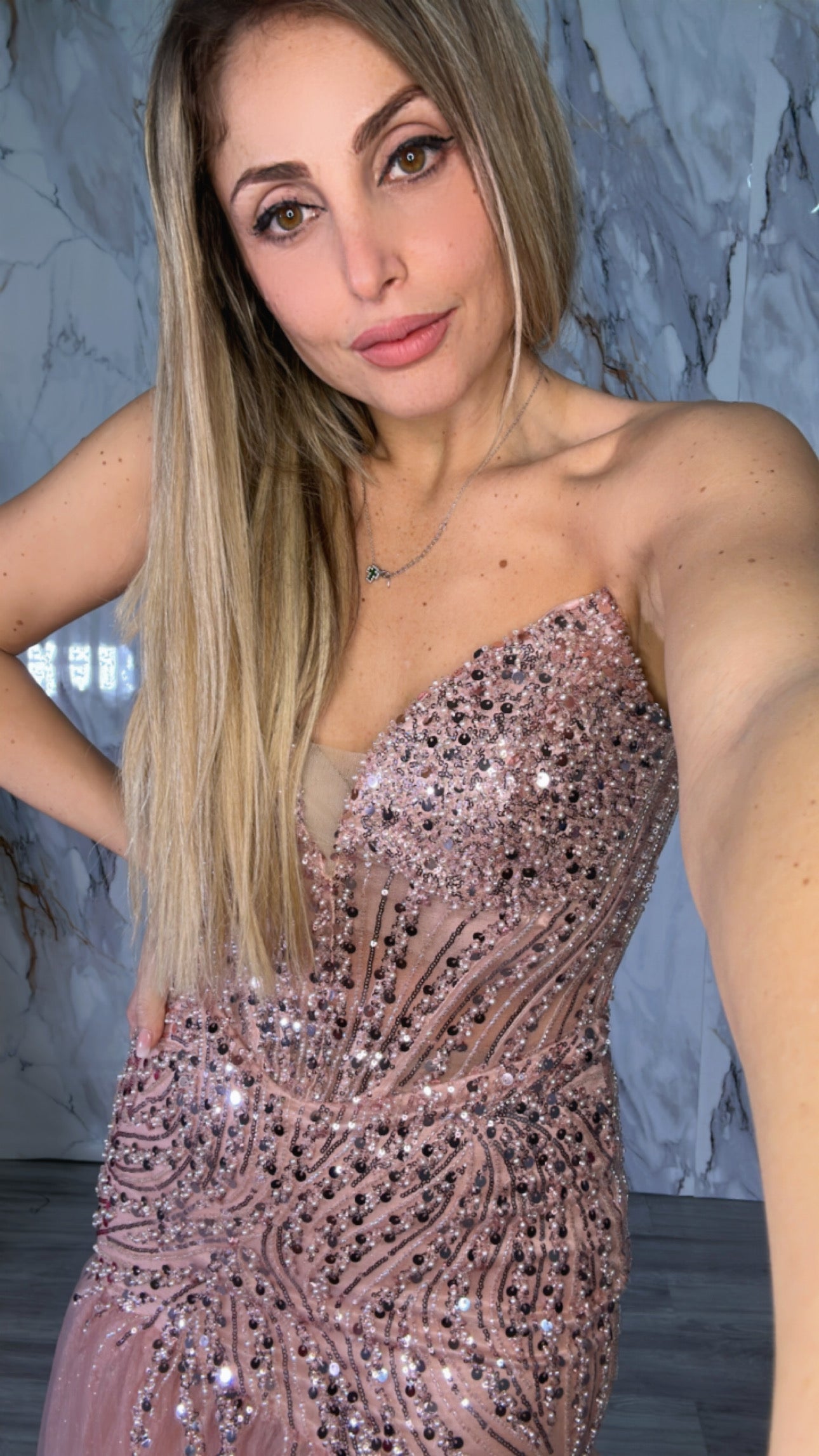 VESTITO CON TULLE E PAILLETTES ANNABELLE