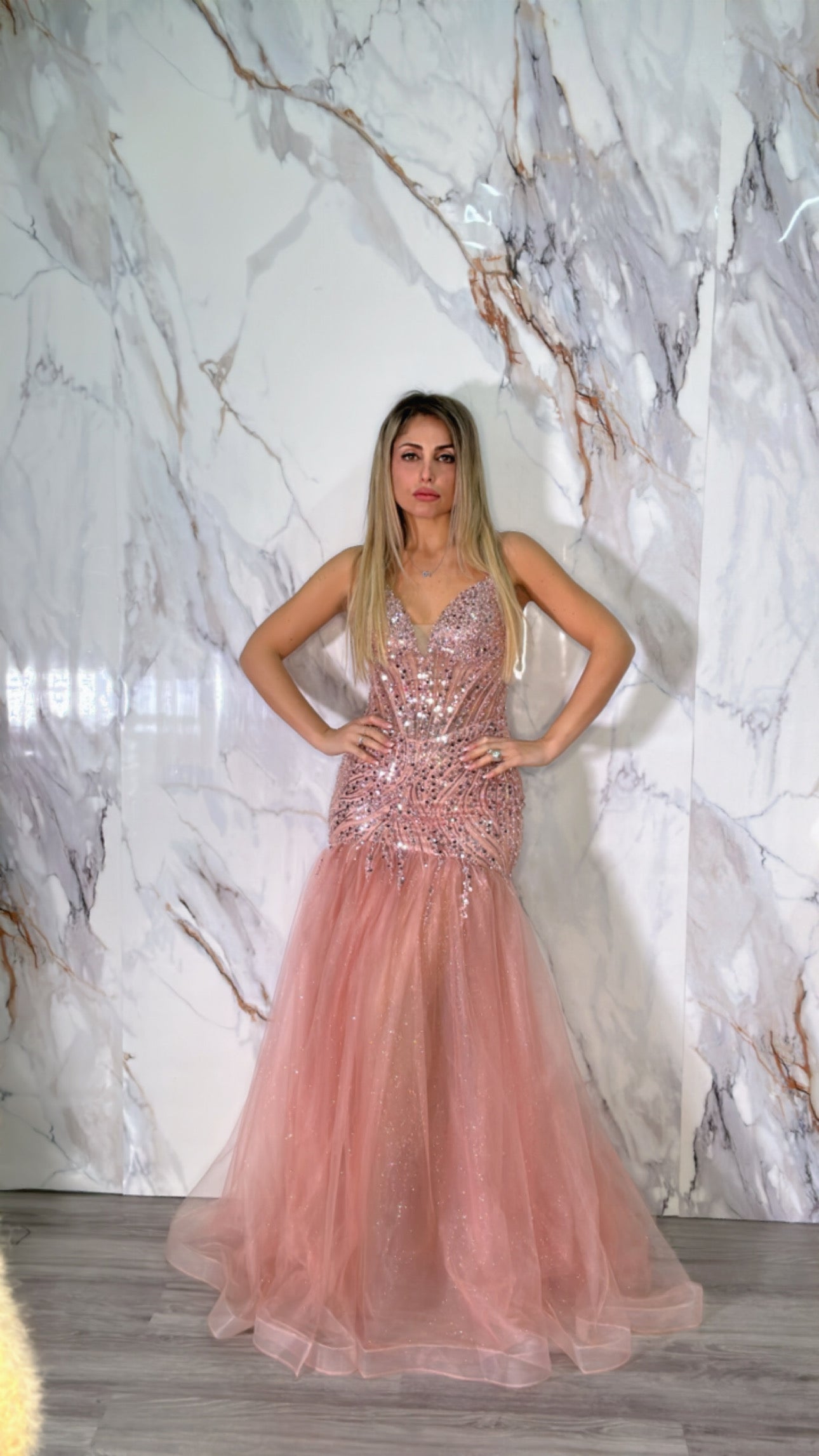 VESTITO CON TULLE E PAILLETTES ANNABELLE