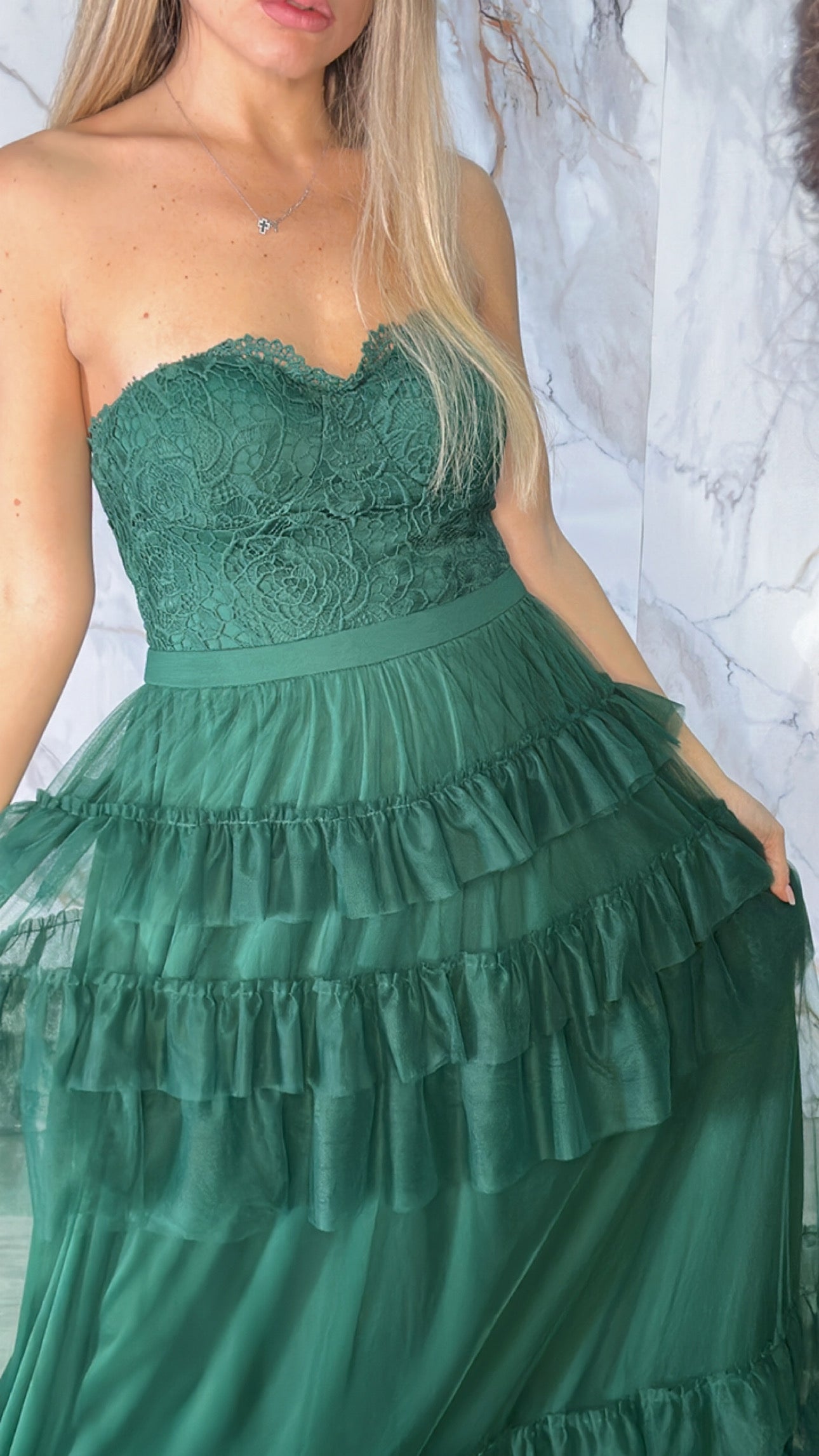 VESTITO TULLE E PIZZO ROMANTIC