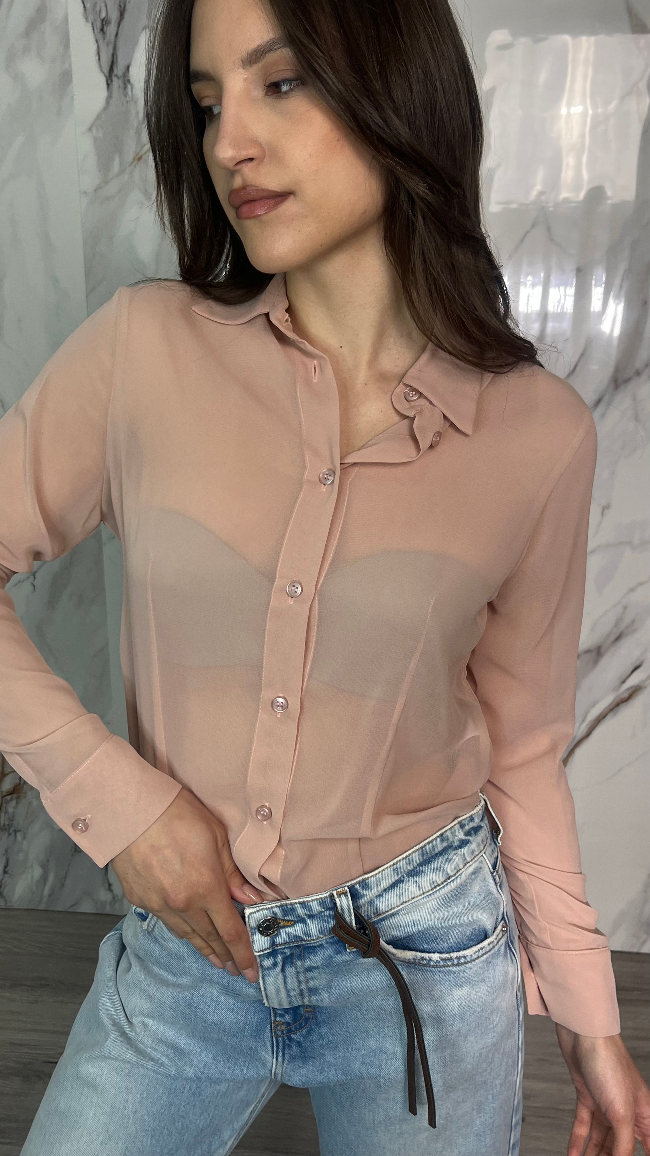 MAR DE MARGARITAS Body Camicia in georgette