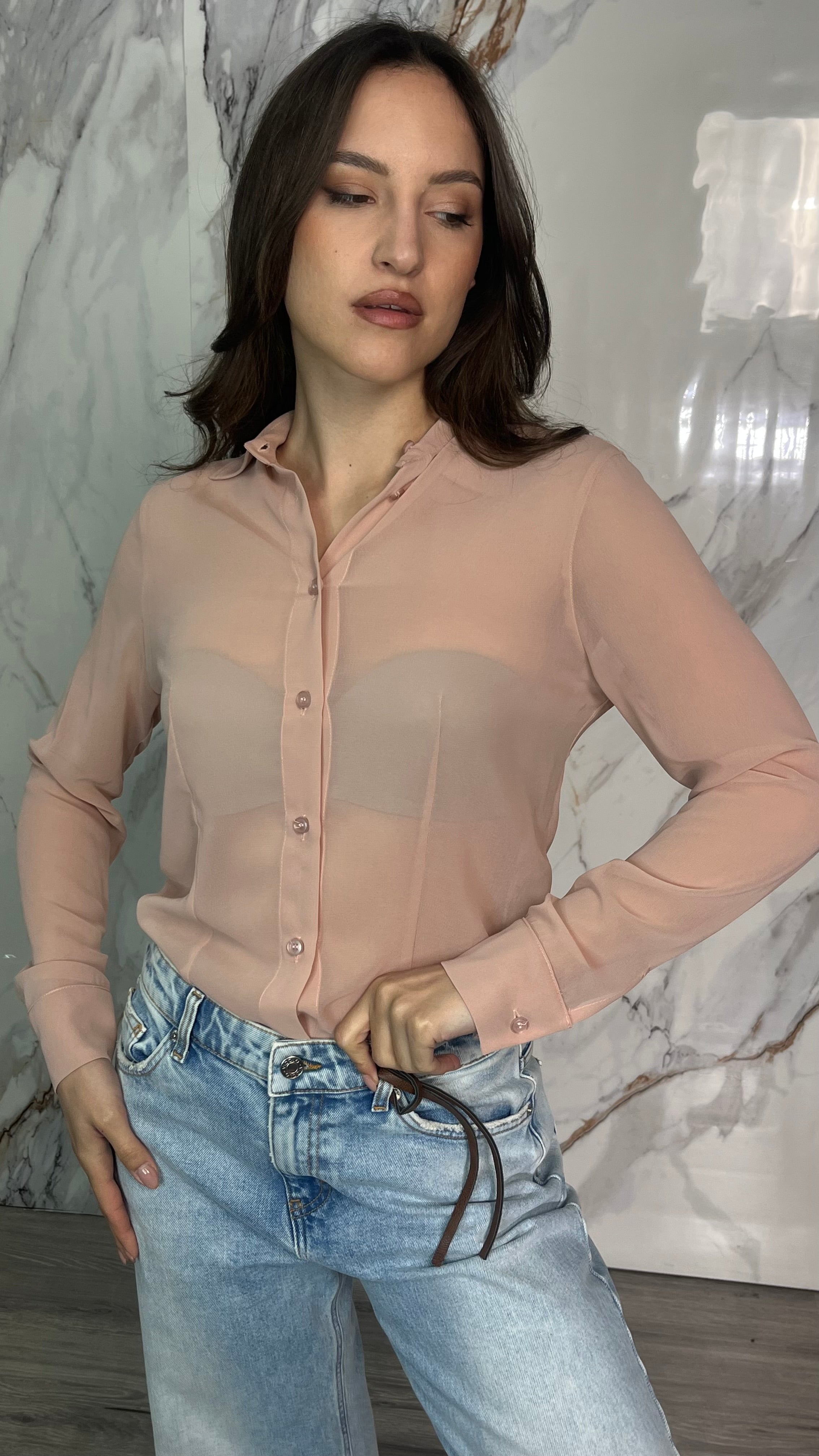 MAR DE MARGARITAS Body Camicia in georgette