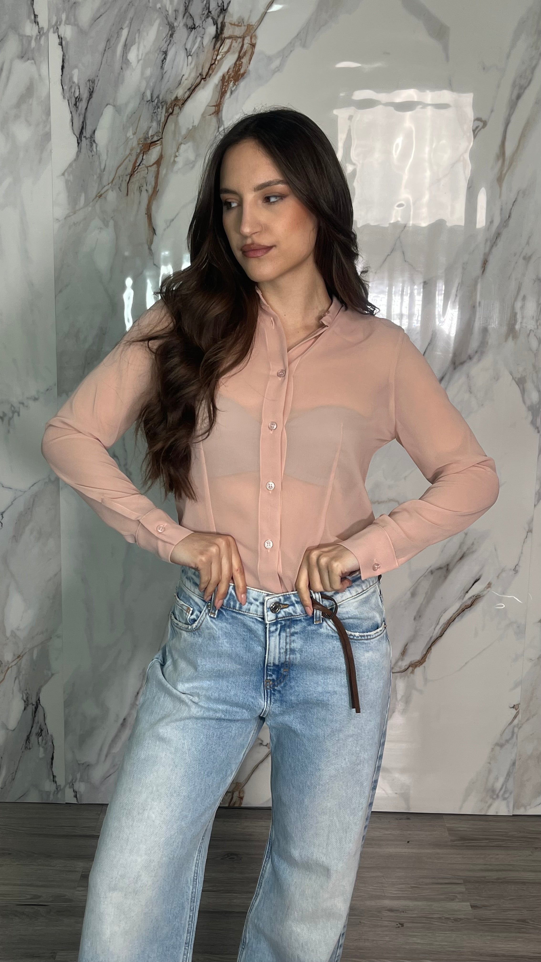MAR DE MARGARITAS Body Camicia in georgette