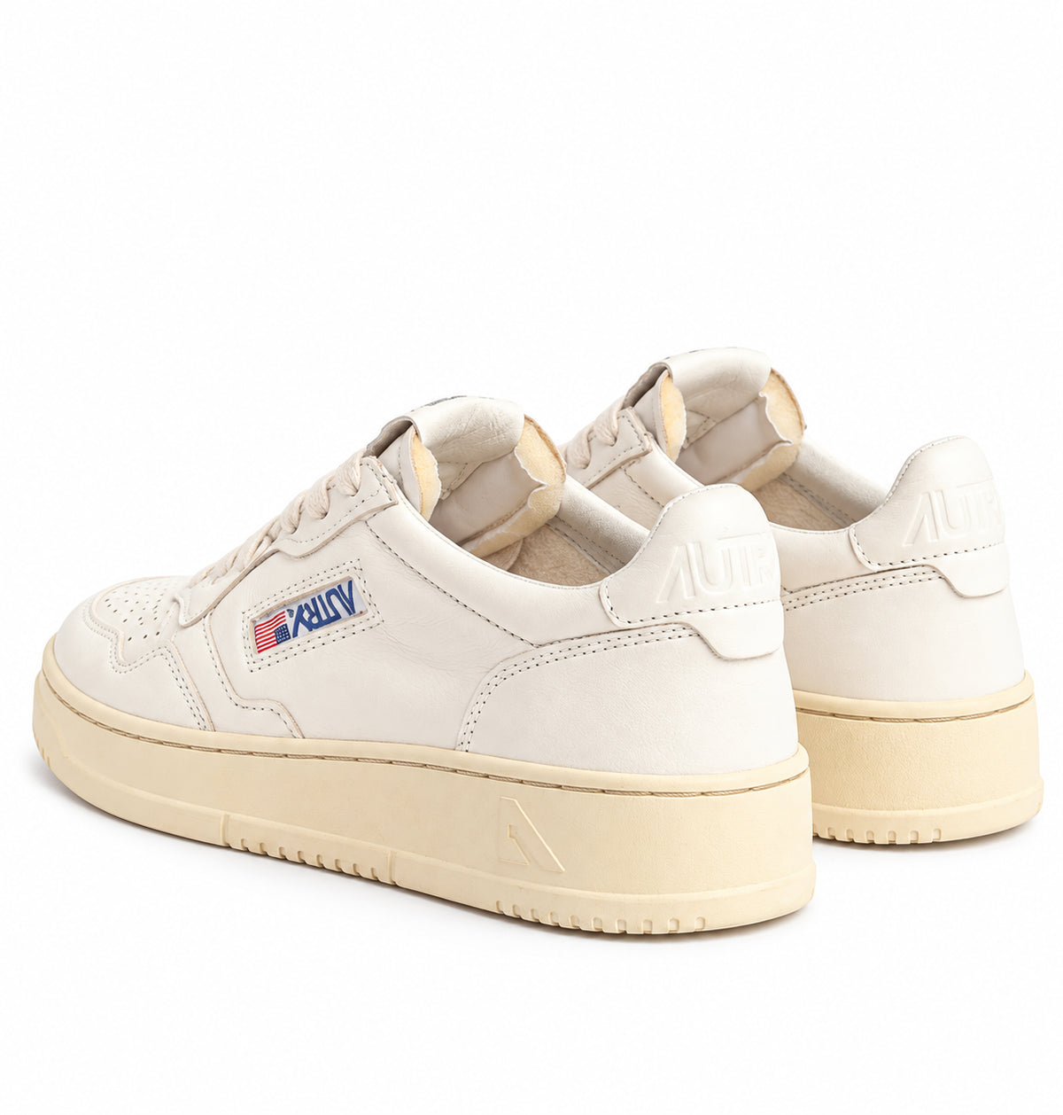 SNEAKERS AUTRY LOW WOM GOAT/LOGO WHITE