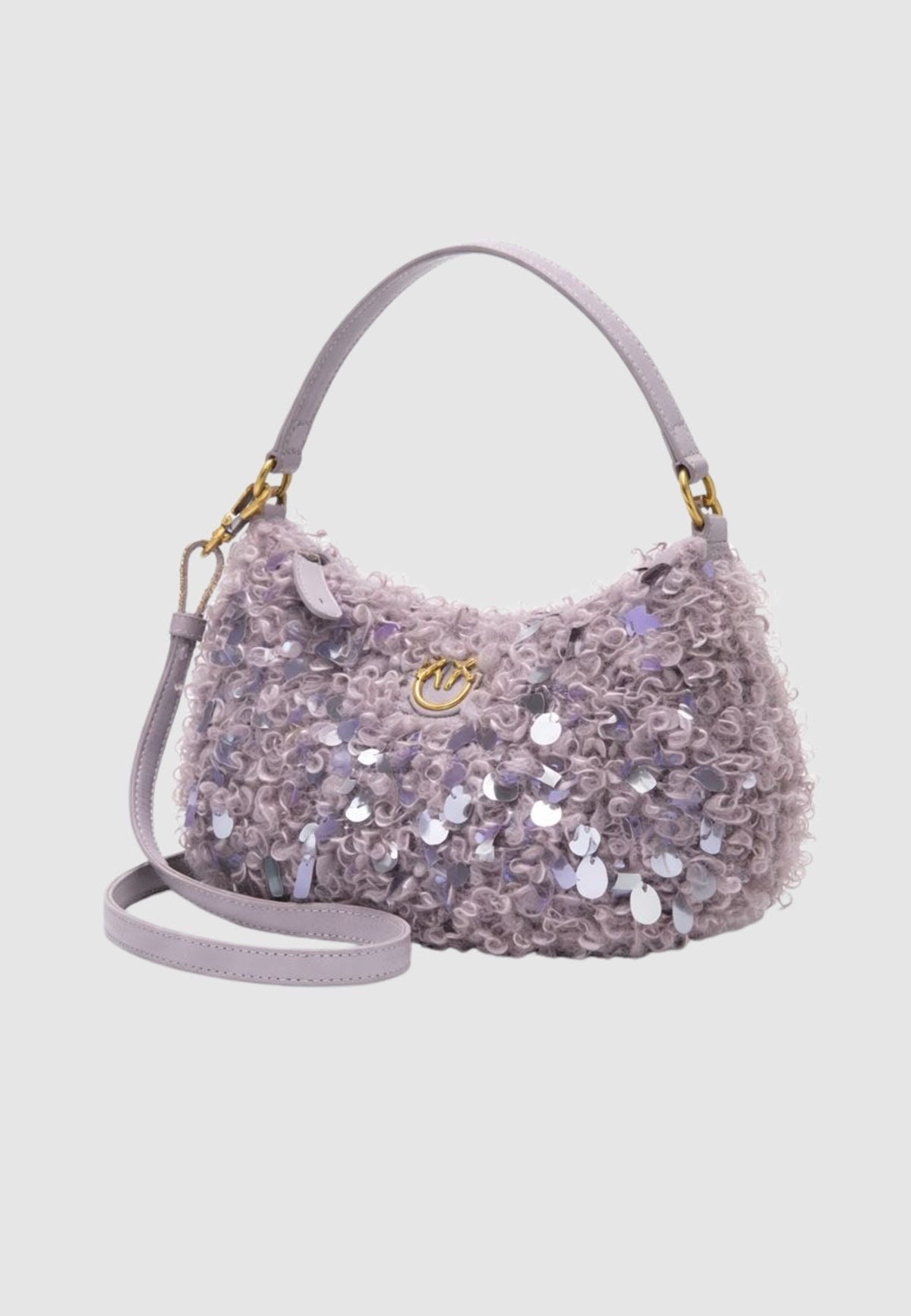 BORSA PINKO HALF MOON MINI NEON CURLS