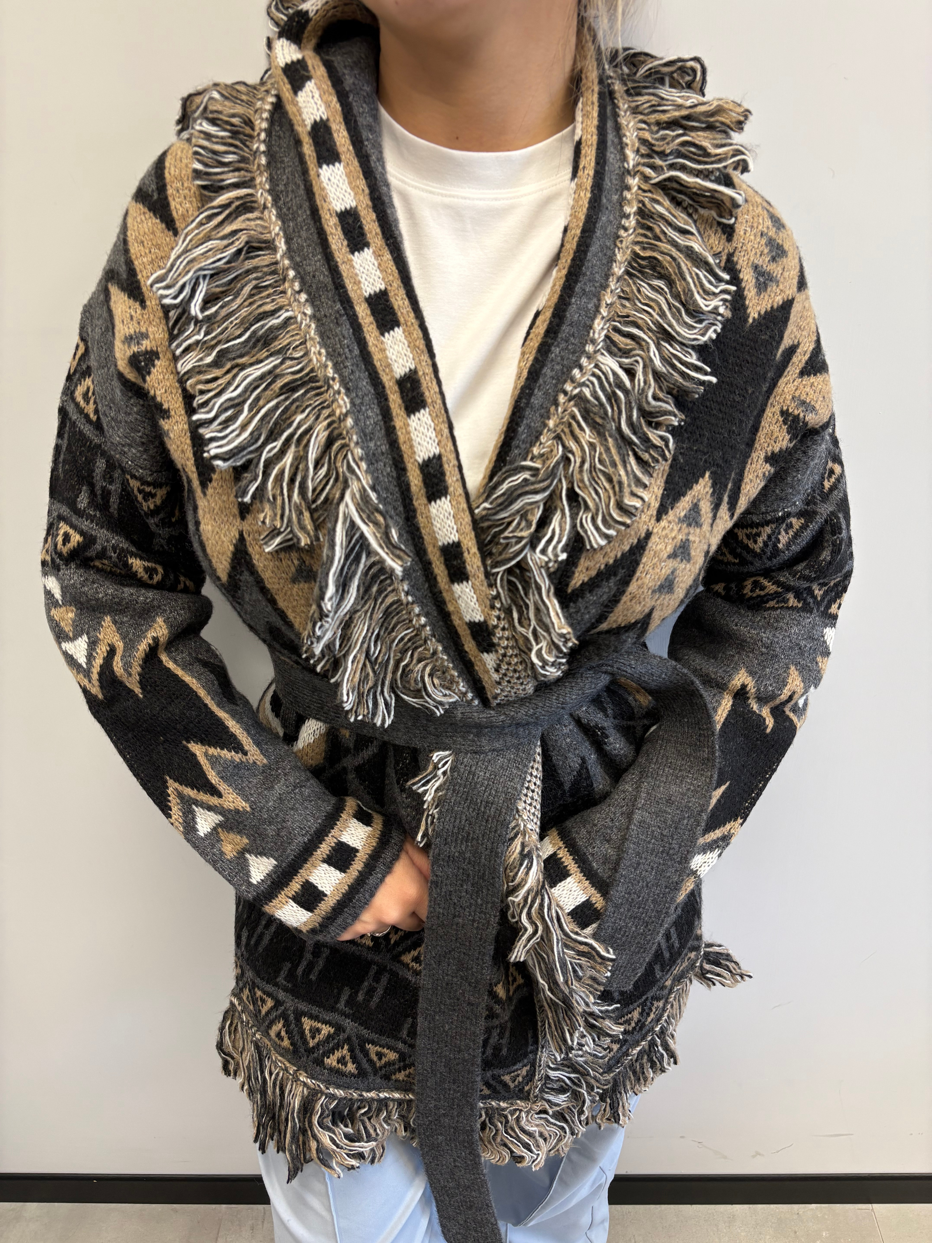 GAELLE CARDIGAN GRIGIO