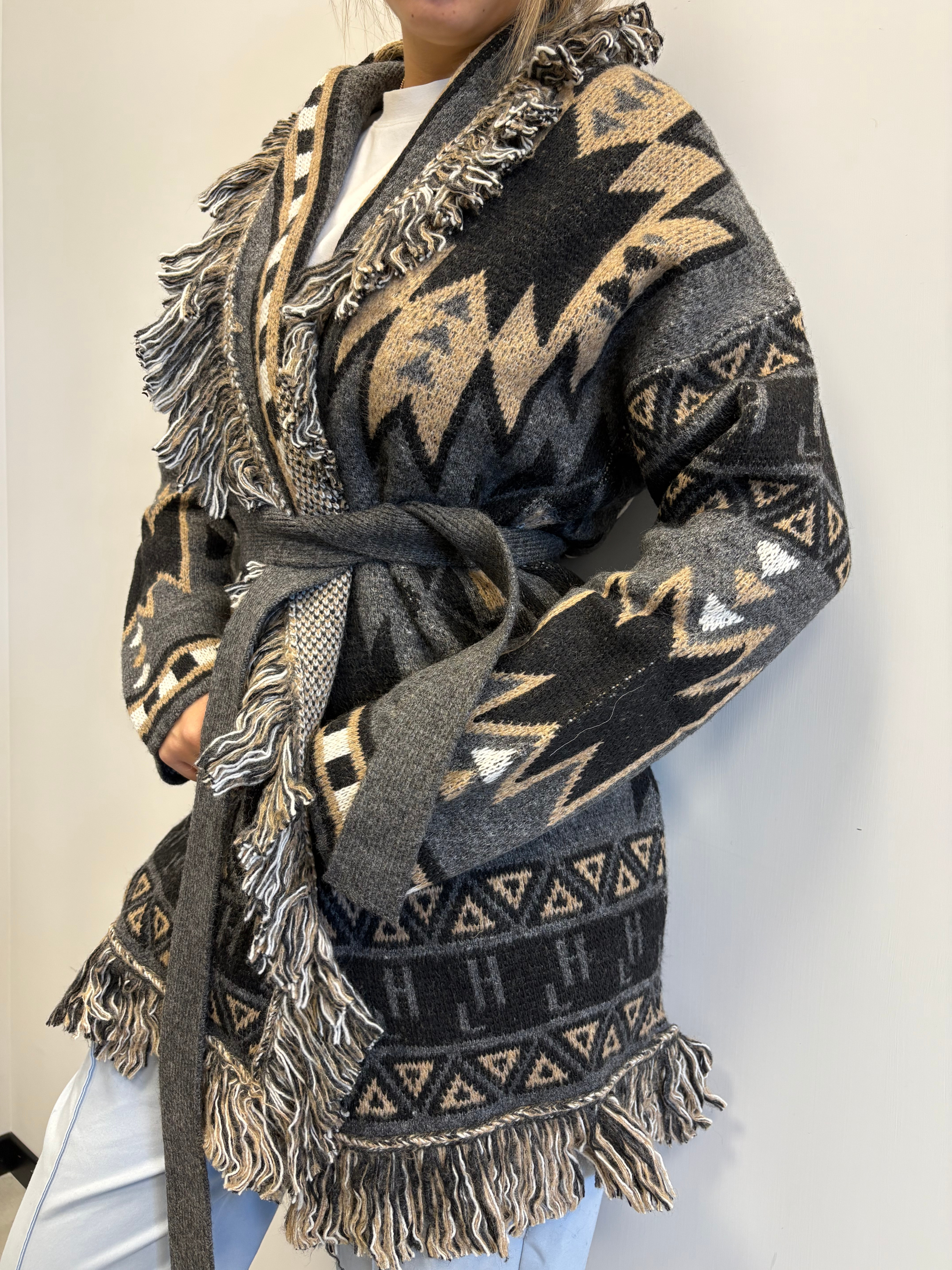 GAELLE CARDIGAN GRIGIO